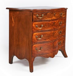 George III Mahogany Serpentine Chest Drawers Commode atrb to Gillows 18thCentury