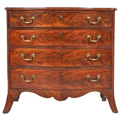 George III Mahogany Serpentine Chest Drawers Commode atrb to Gillows 18thCentury