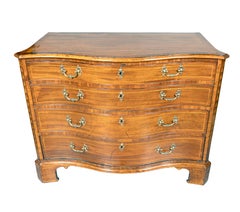 George III Mahogany Serpentine Chest Of Drawers