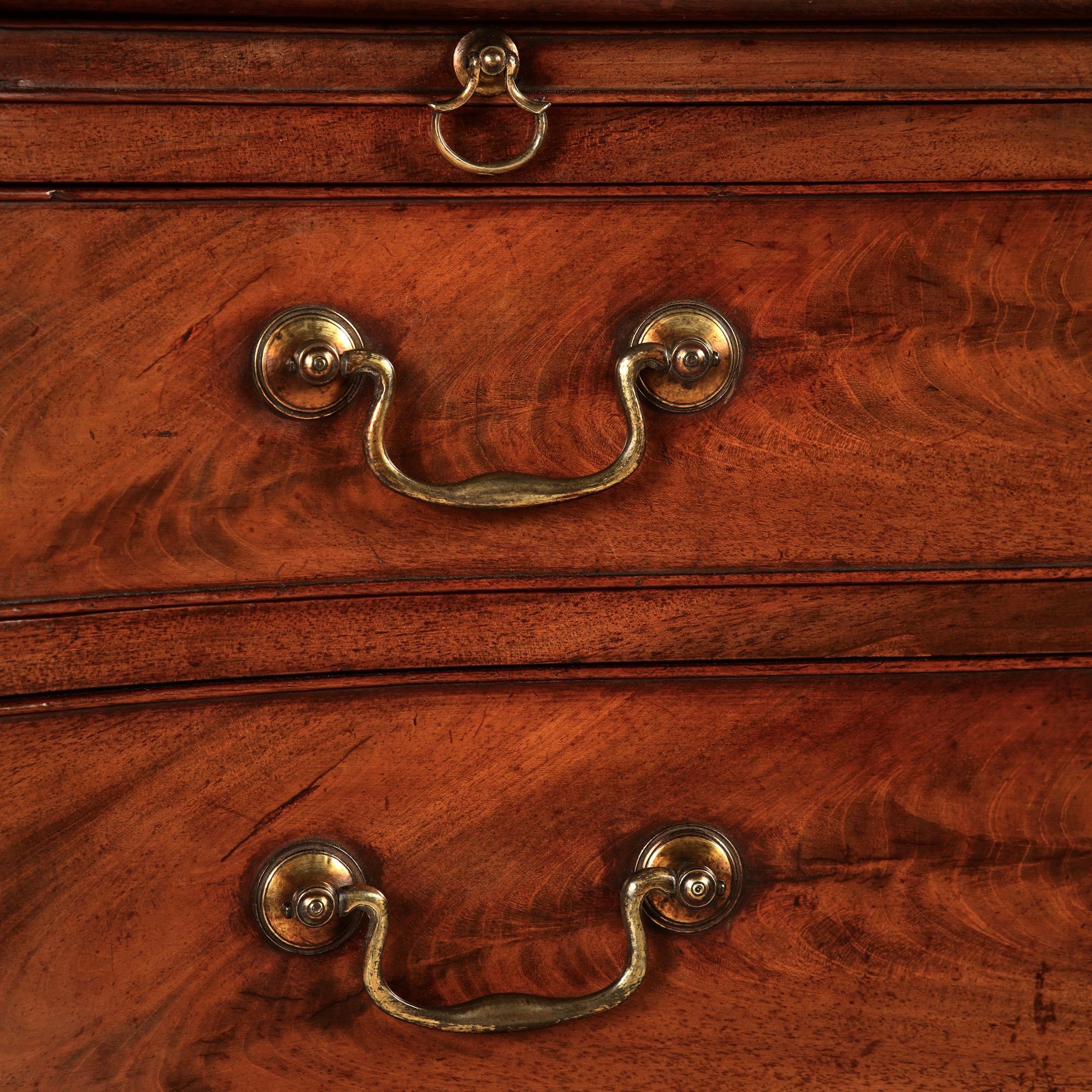 Late 18th Century George III Mahogany Serpentine Chest of Drawers