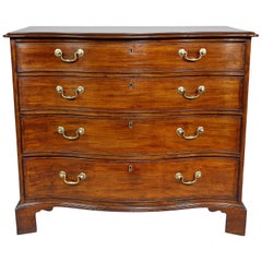 George III Mahogany Serpentine Chest of Drawers