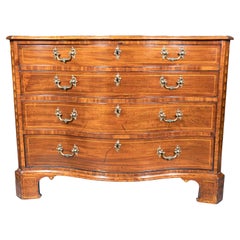 George III Mahogany Serpentine Chest Of Drawers