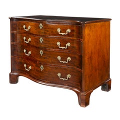 George III Mahogany Serpentine Fronted Chest of Drawers, circa 1765
