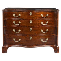 George III Mahogany Serpentine Fronted Chest of Drawers, circa 1765