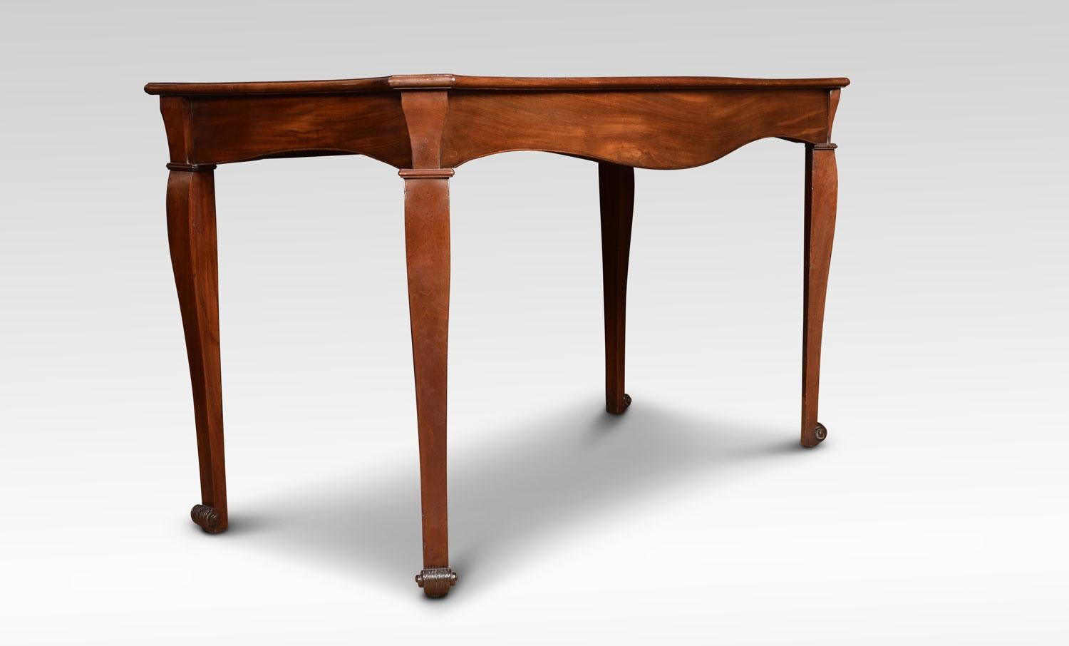 George III Mahogany Serpentine Fronted Serving Table 2