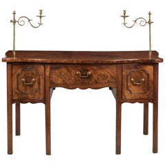 George III Mahogany Serpentine Sideboard