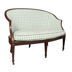 George III Mahogany Settee