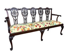 George III Mahogany Settee