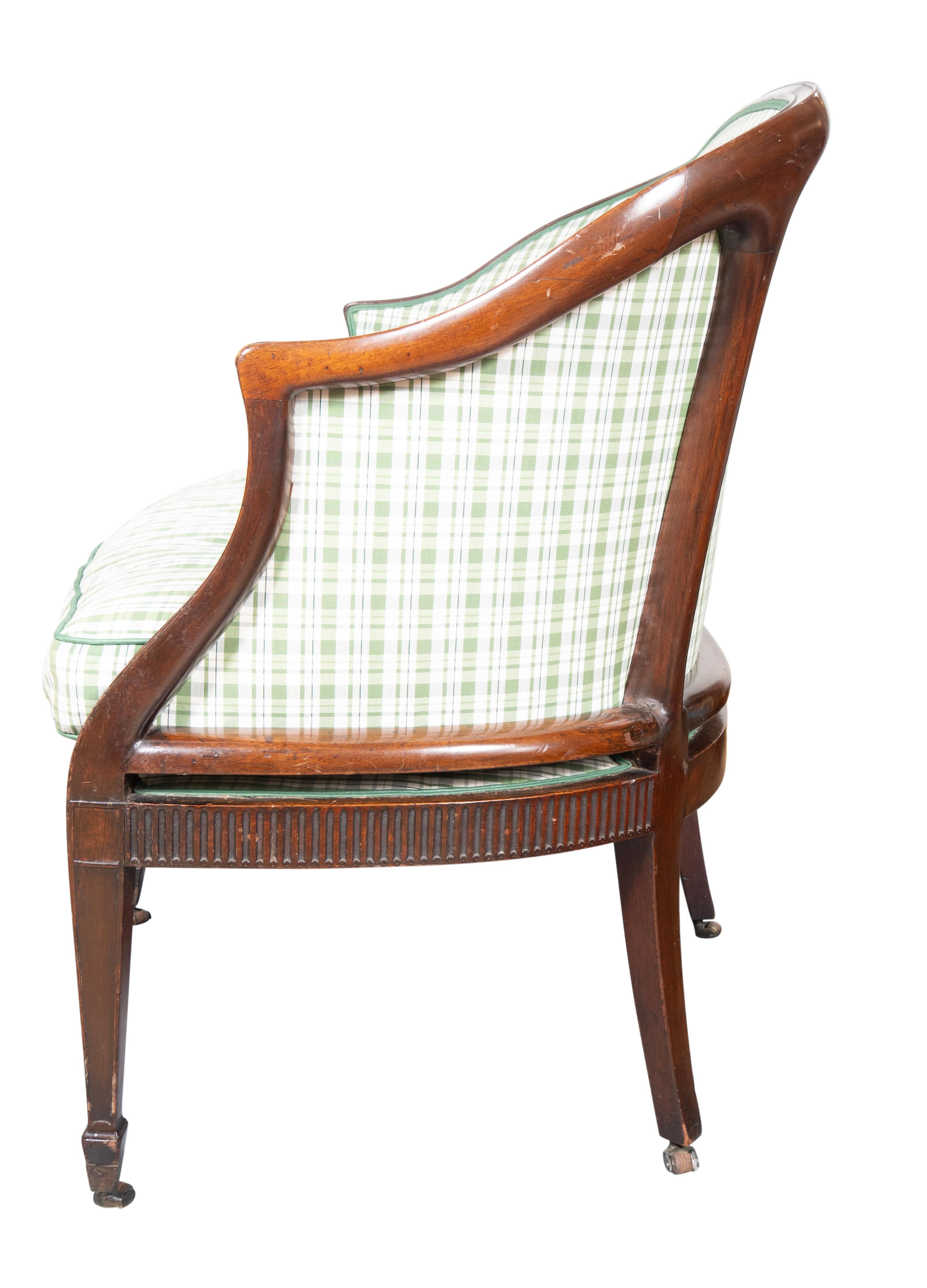 George III Mahagoni-Sofa im Zustand „Gut“ im Angebot in Essex, MA