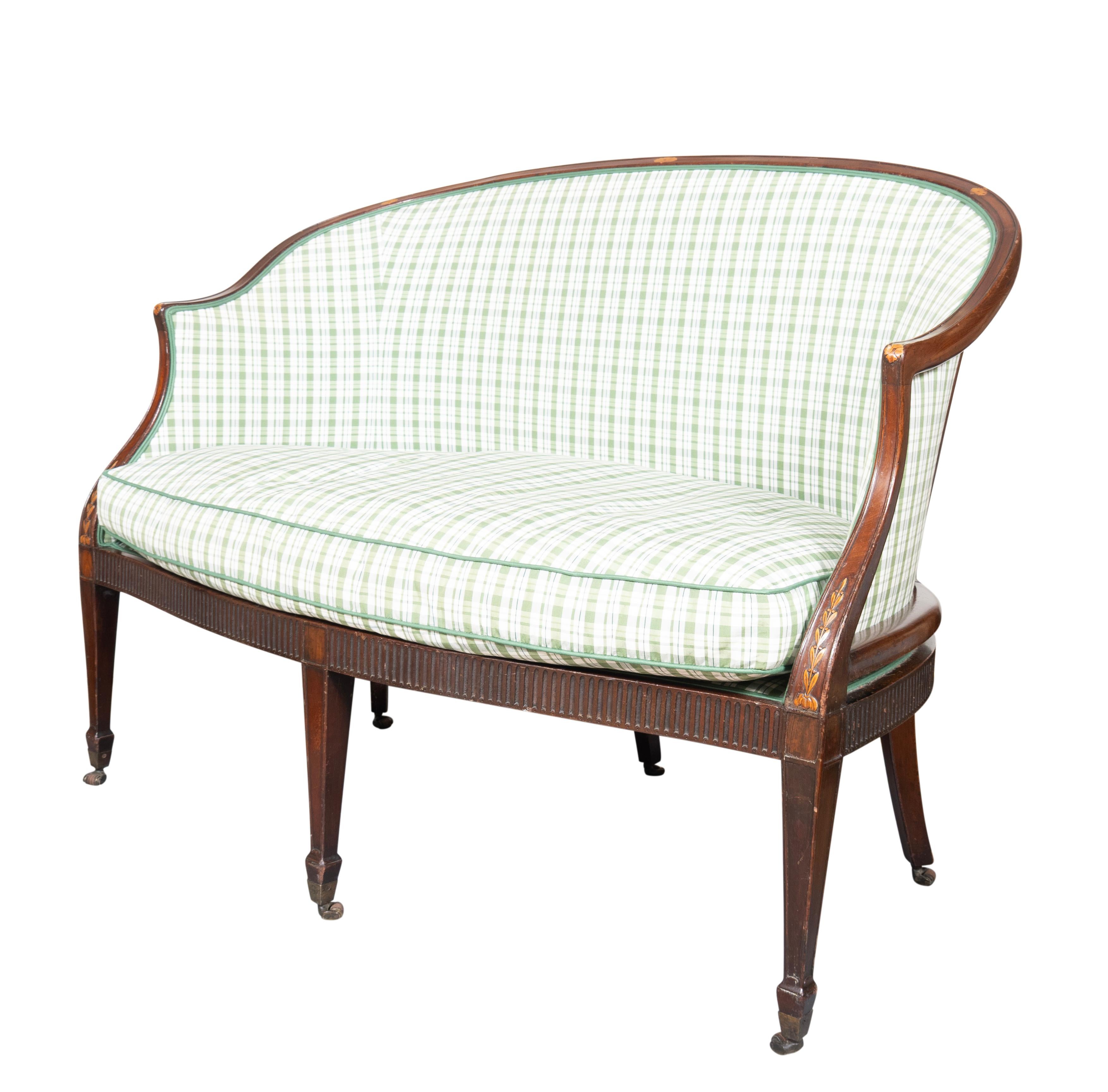George III Mahagoni-Sofa (Spätes 18. Jahrhundert) im Angebot