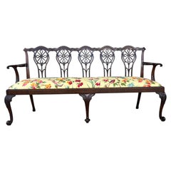 George III Mahogany Settee