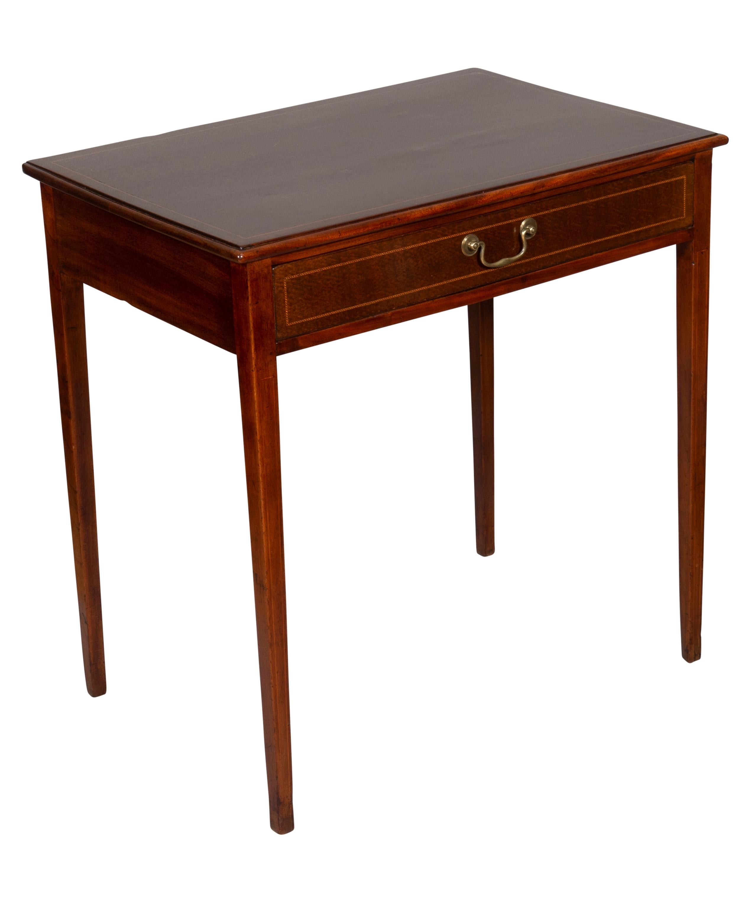 George III Mahogany Side Table In Good Condition In Essex, MA