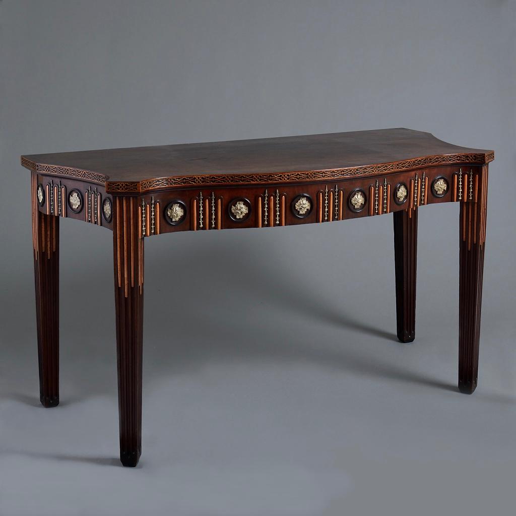 English George III Mahogany Side Table in the manner of Sir William Chambers