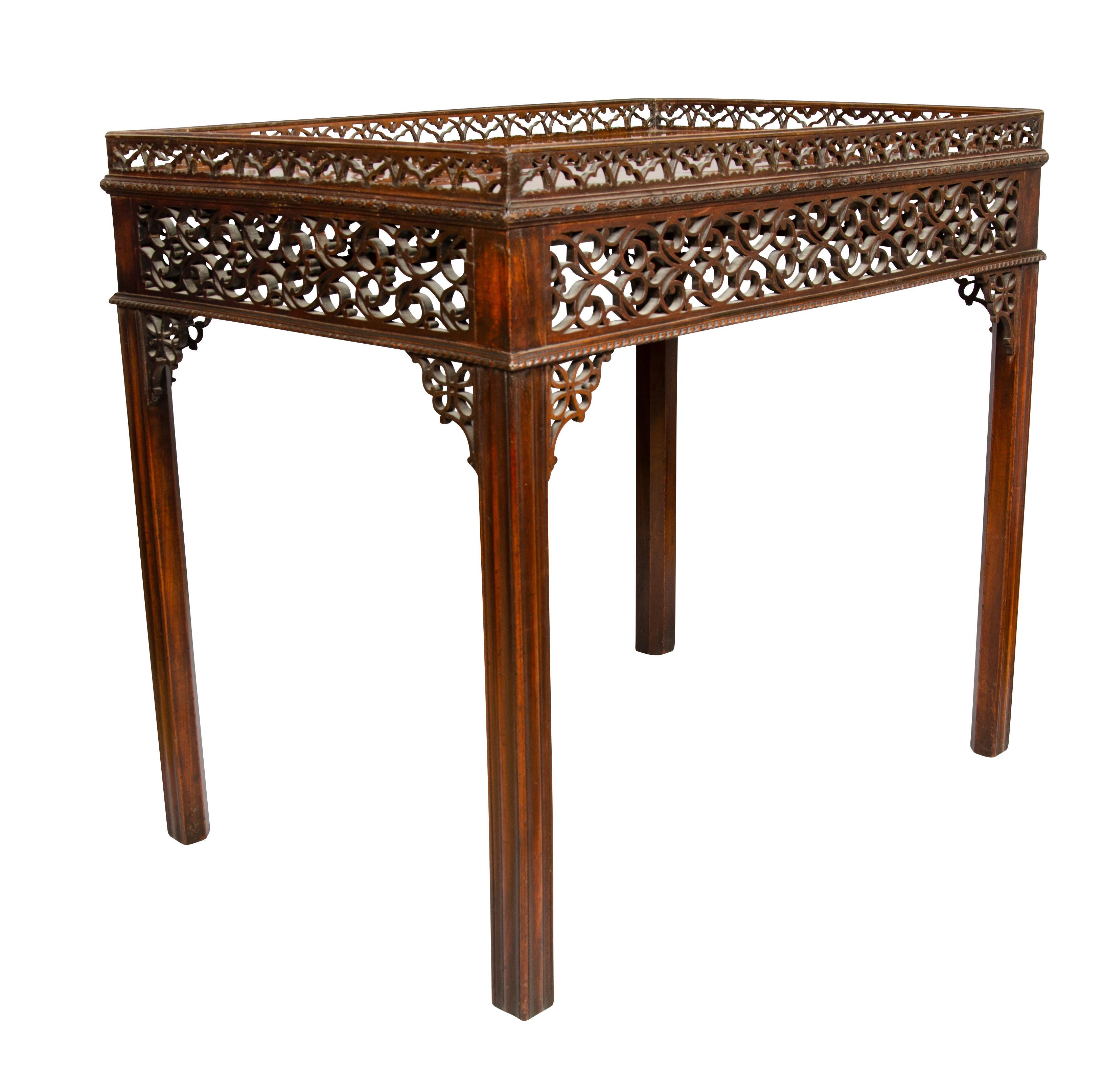 English George III Mahogany Silver Table For Sale