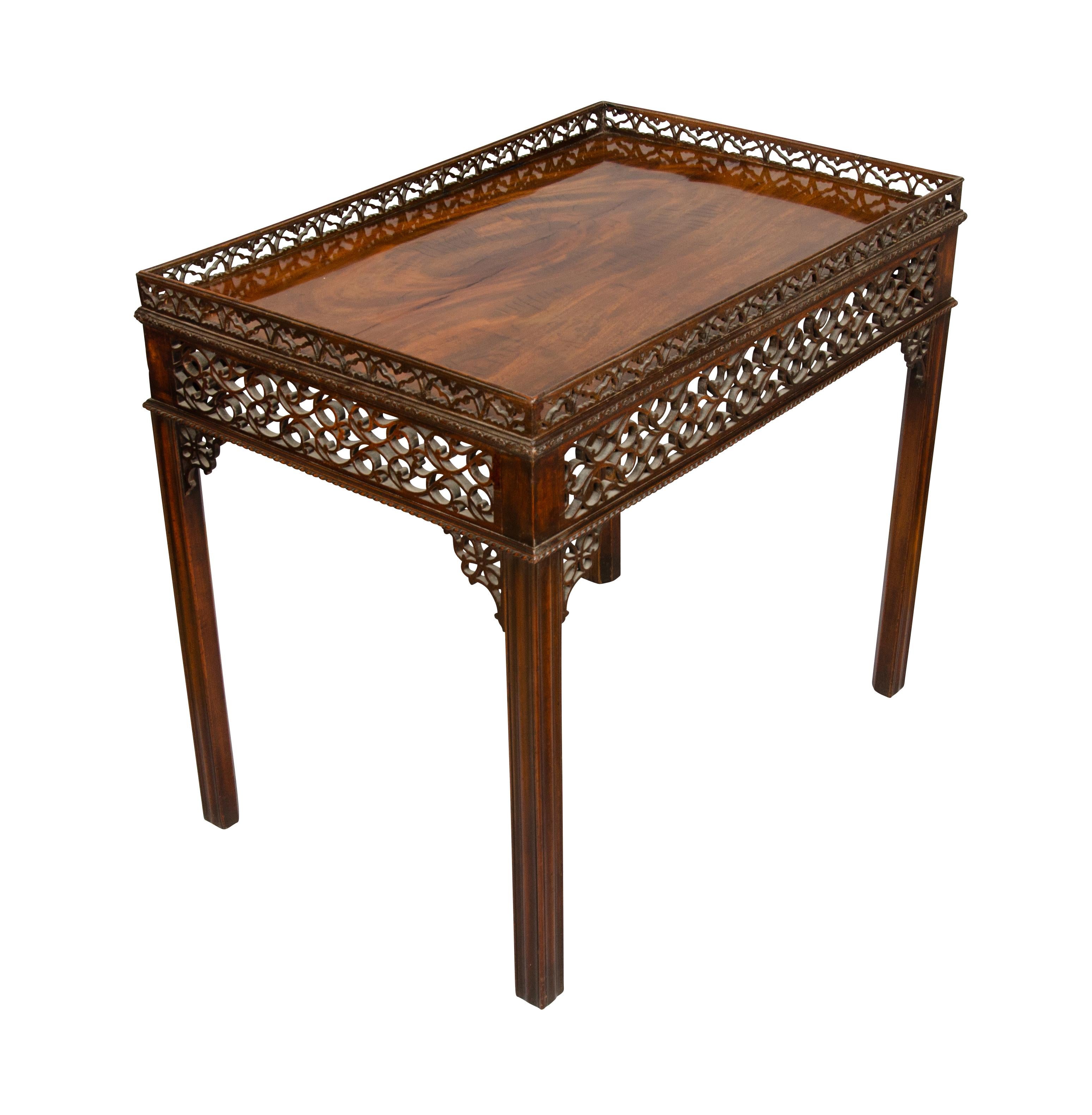 George III Mahogany Silver Table For Sale 3