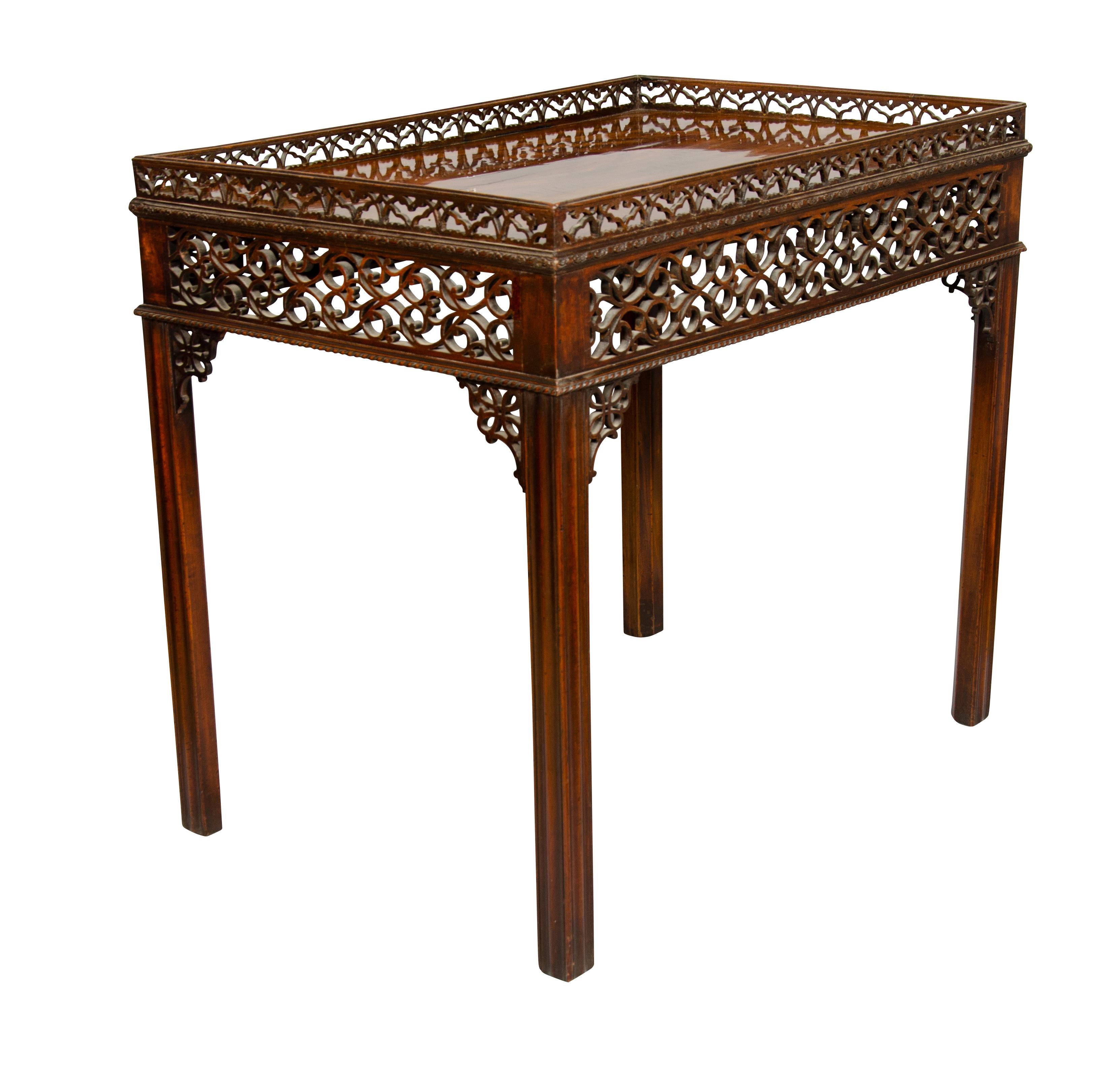 George III Mahogany Silver Table For Sale 4