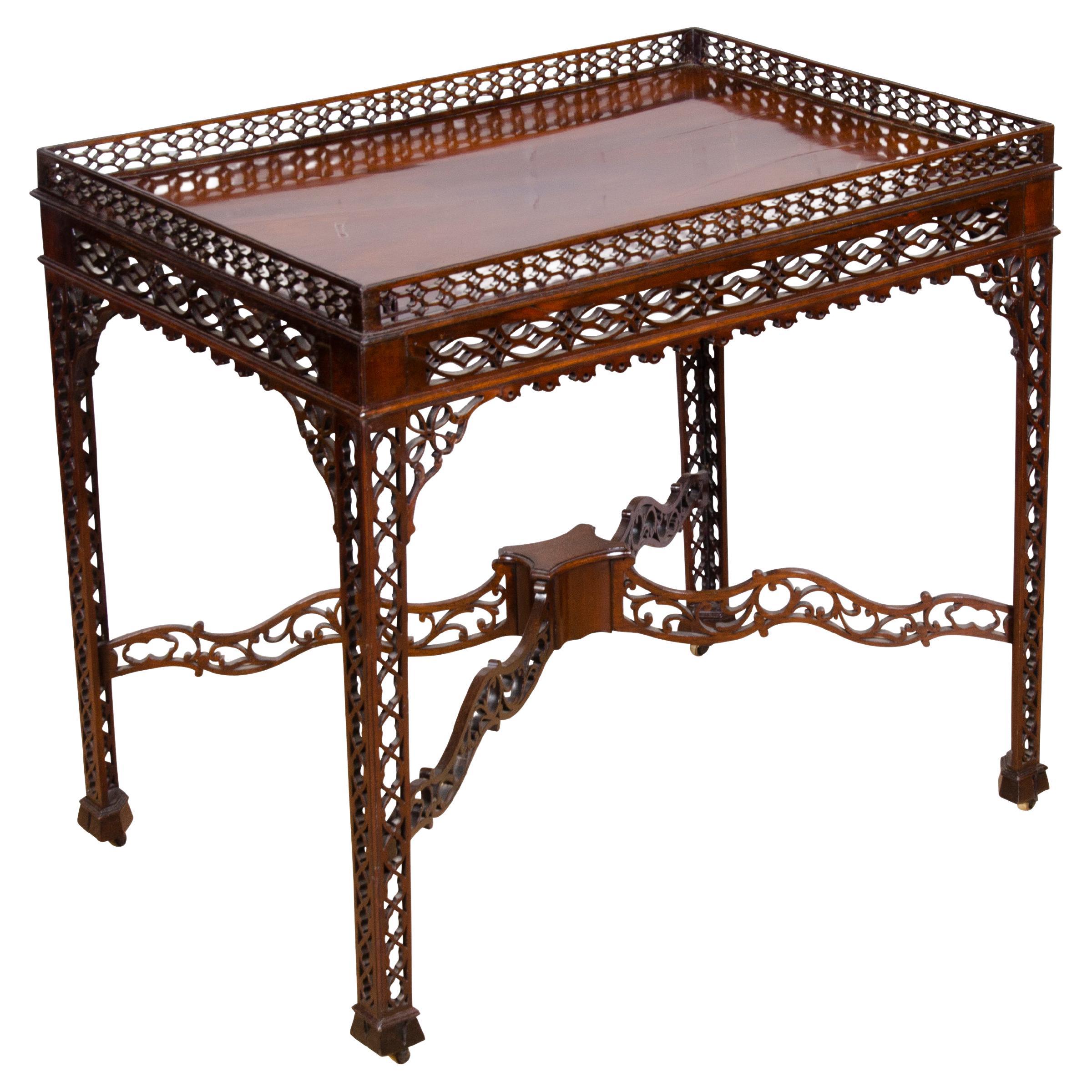 George III Mahogany Silver Table For Sale