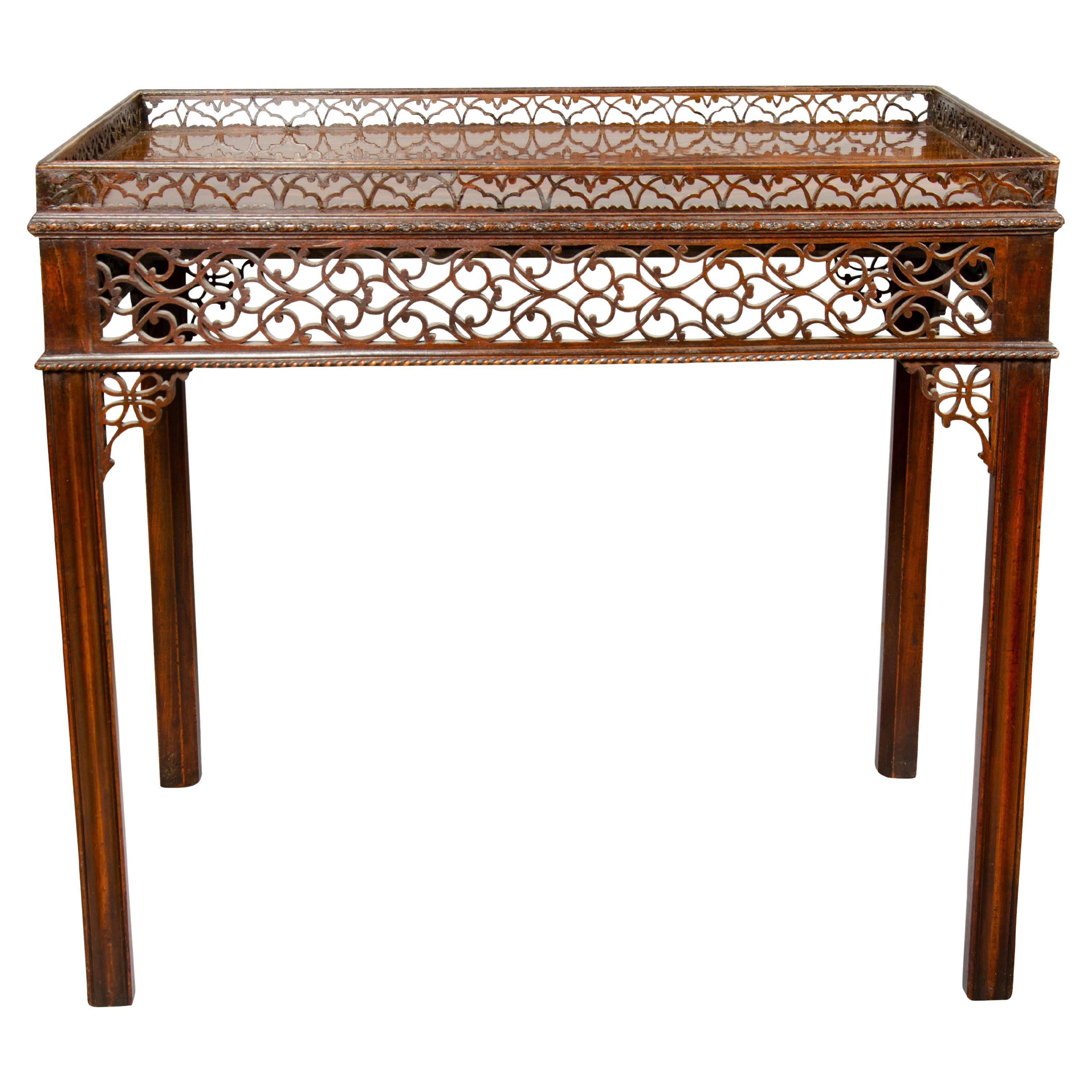 George III Mahogany Silver Table For Sale