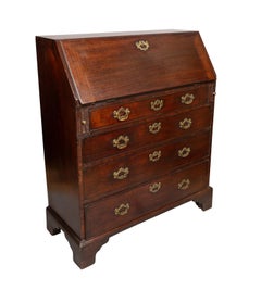 George III Mahogany Slant Front Desk