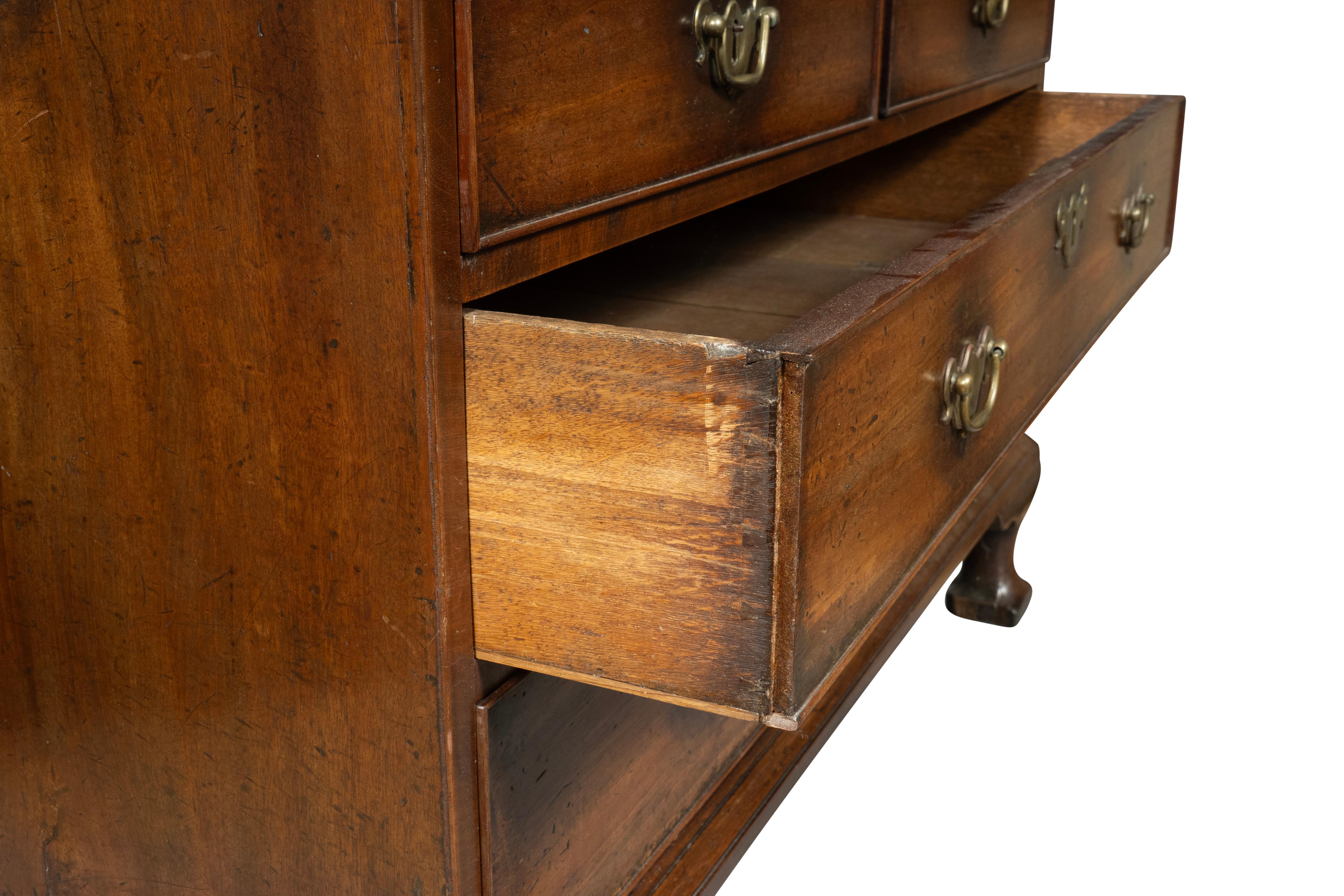 George III Mahagoni Schreibtisch mit schräger Klappe im Angebot 9