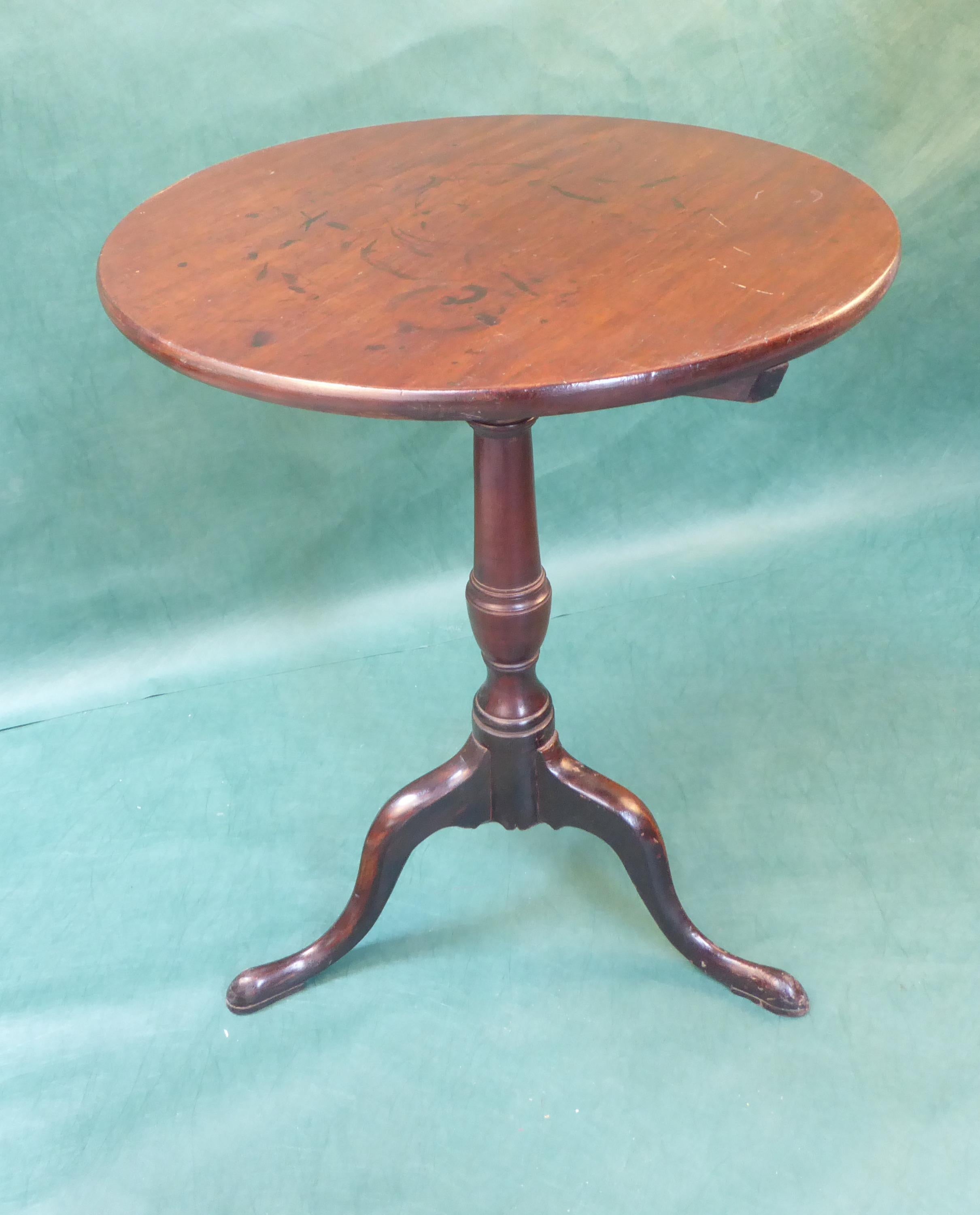Late 18th Century George III Mahogany Snap Table, circa 1775 For Sale