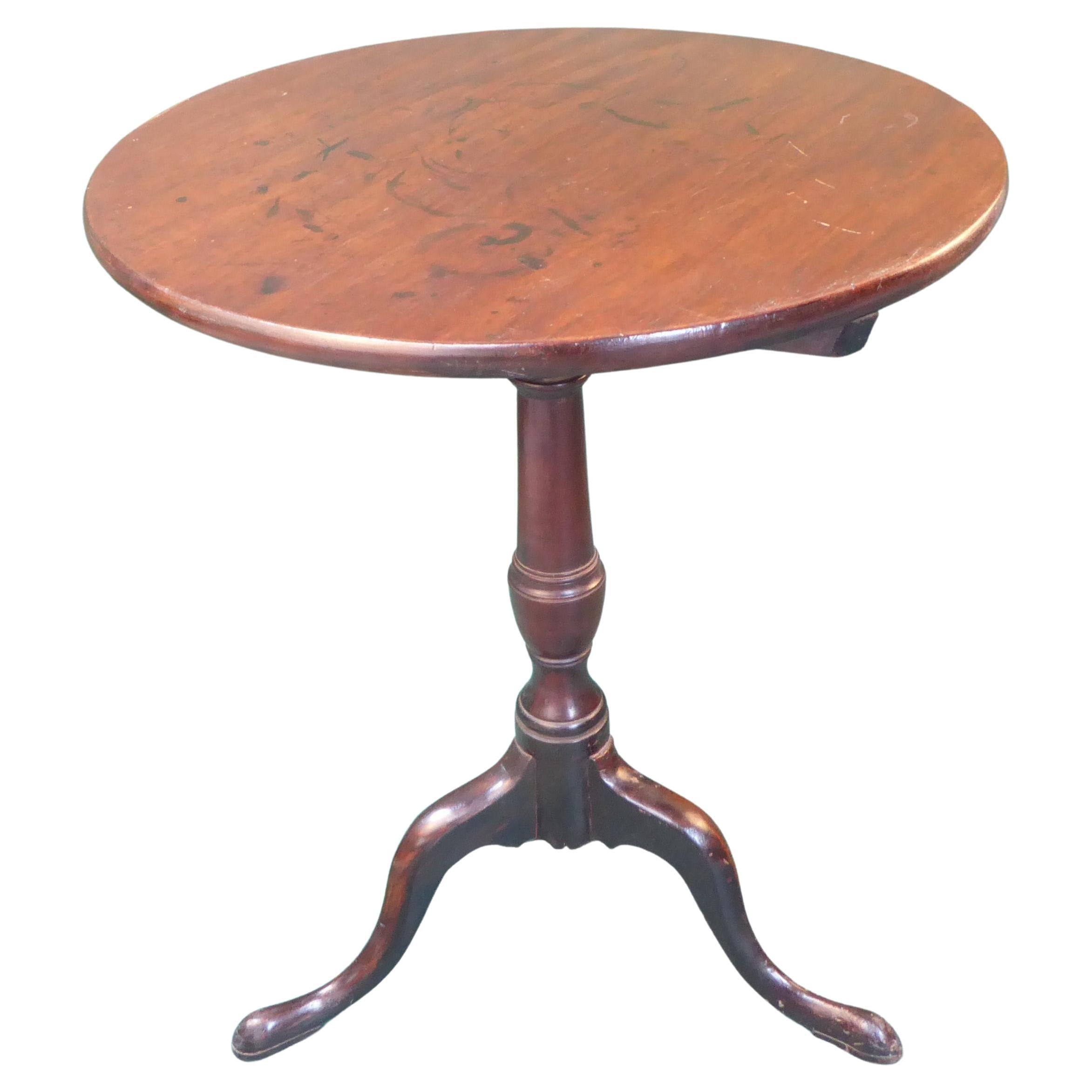 George III Mahogany Snap Table, circa 1775 For Sale