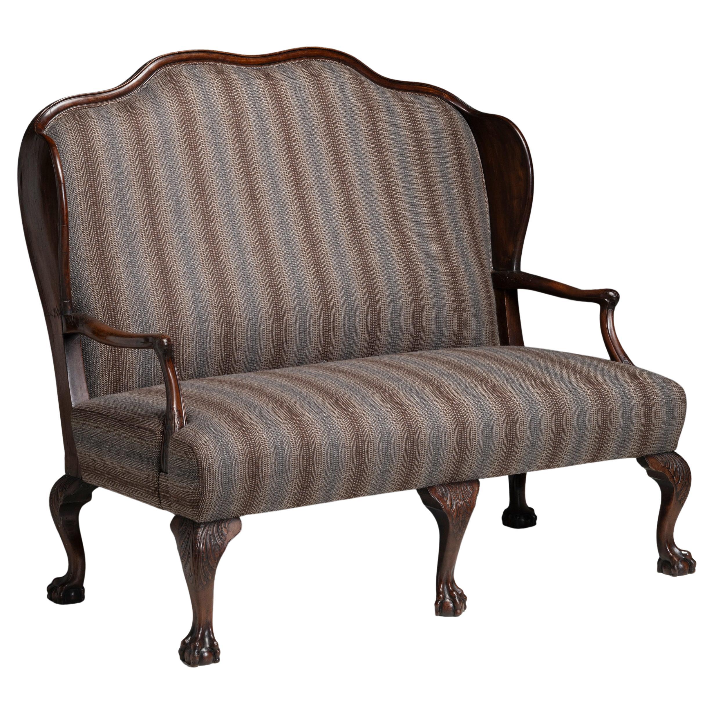 George III Mahogany Sofa, England circa 1750