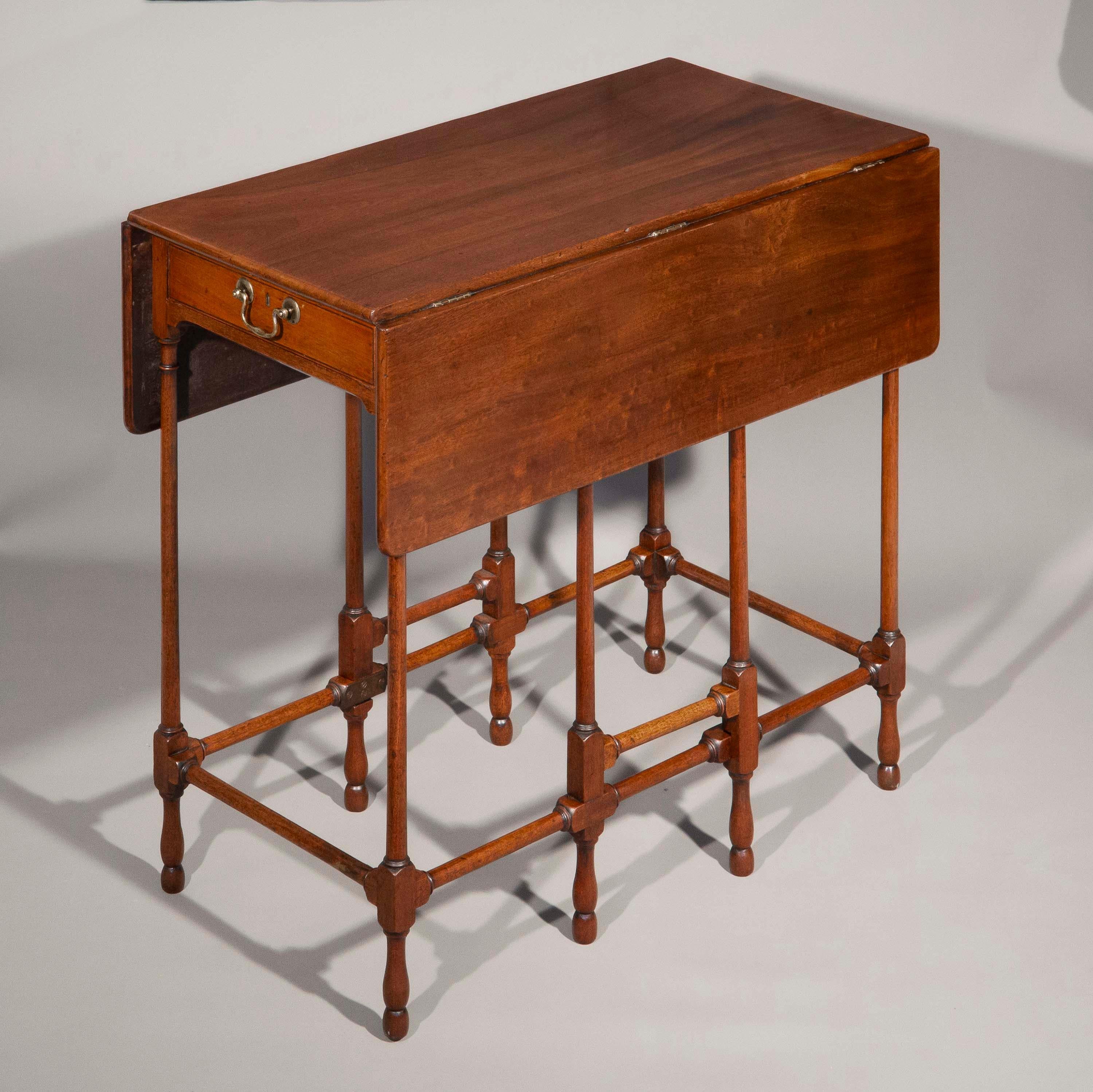 A rare 18th century George III period mahogany 'Spider Leg' side table or drop-leaf table, in the manner of ‘The Dumfries House Cabinet-Maker’.
English or Scottish, circa 1780.

Why we like it
We love the elegant simplicity of this table, the