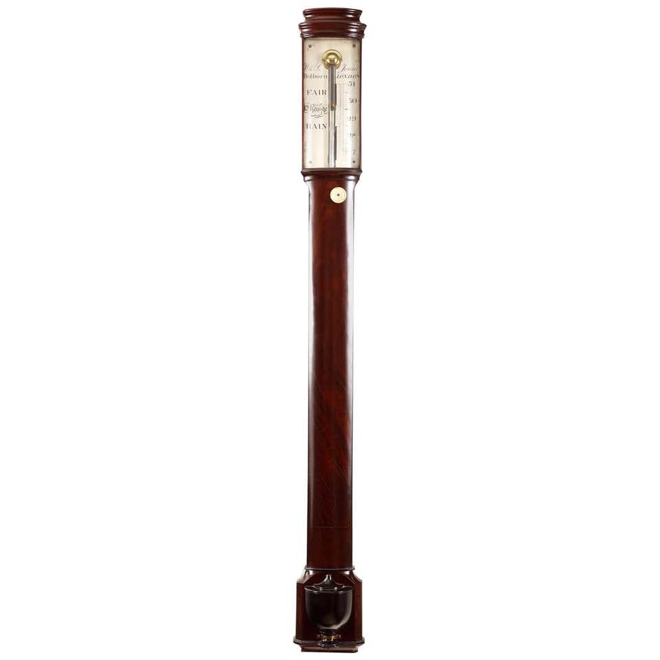 Important Georgian Mahogany Mercury Stick Barometer by Stott, Dumfries ...