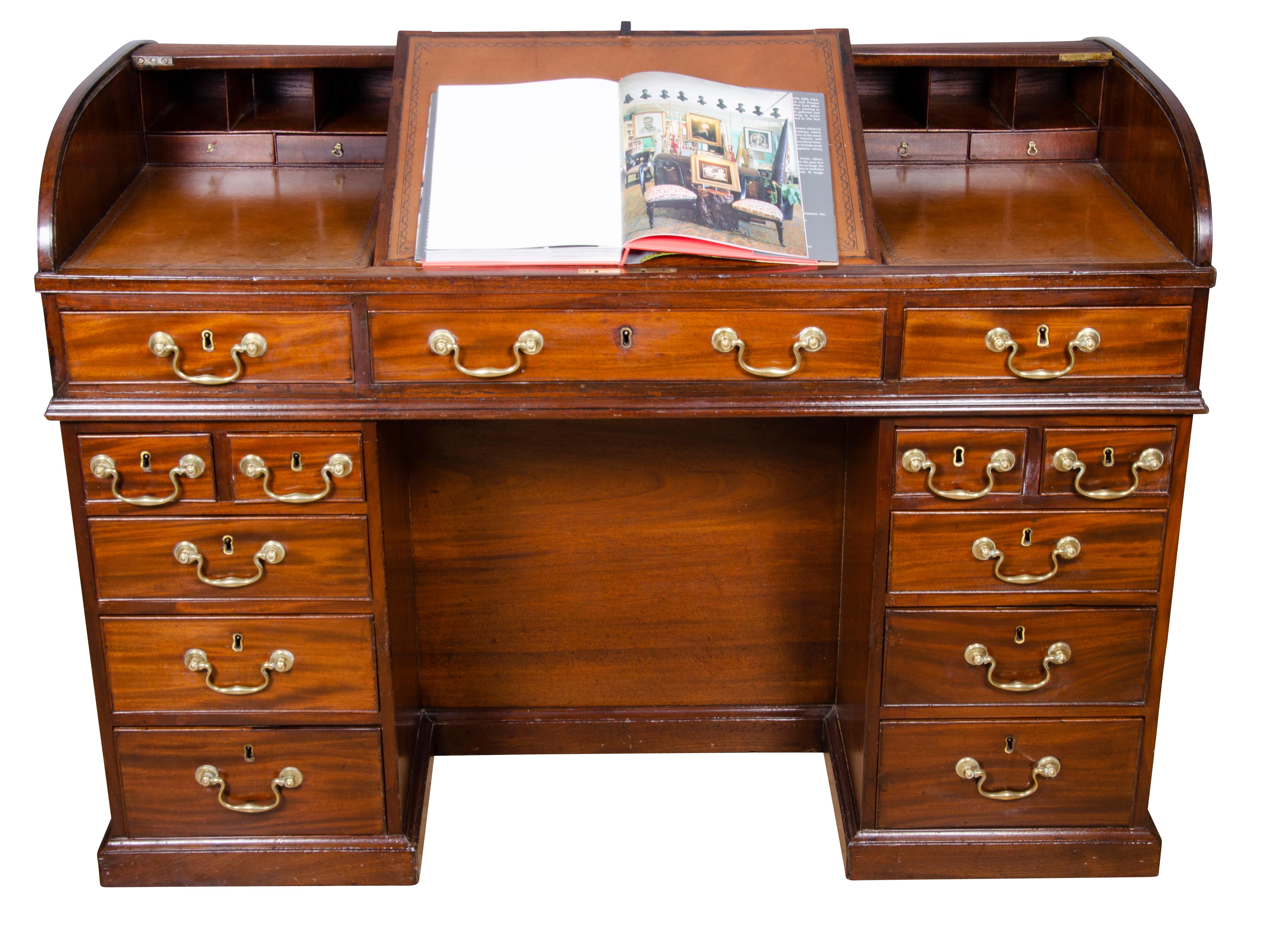 George III Mahogany Tambour Desk 11