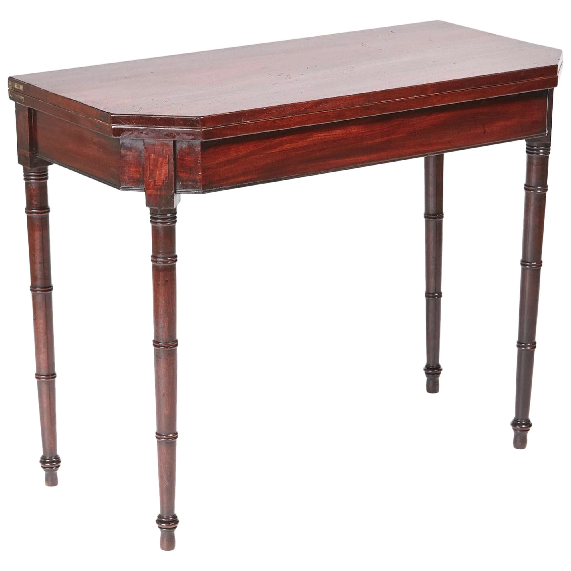 George III Mahogany Tea / Side Table For Sale
