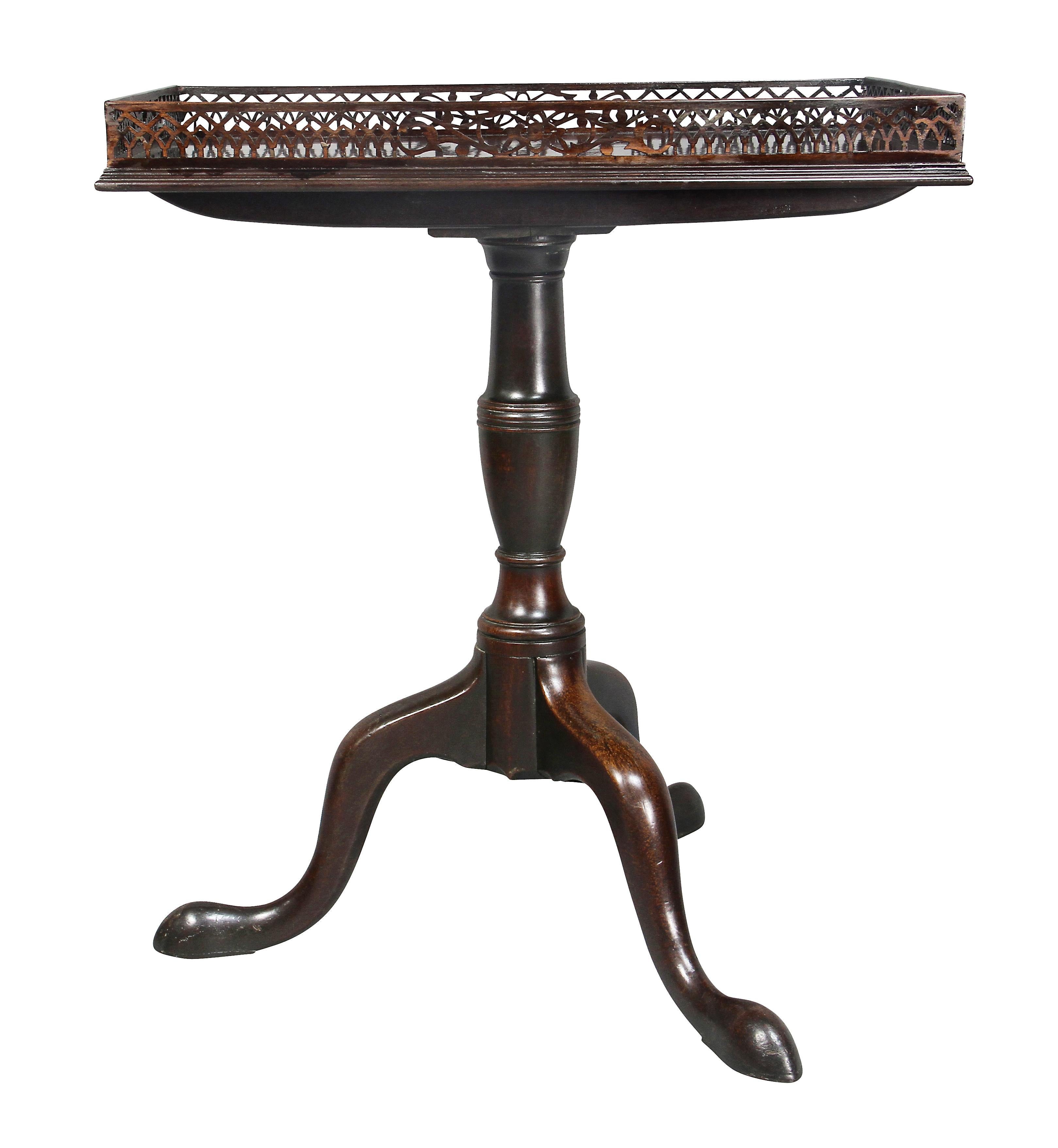 George III Mahogany Tea Table 5