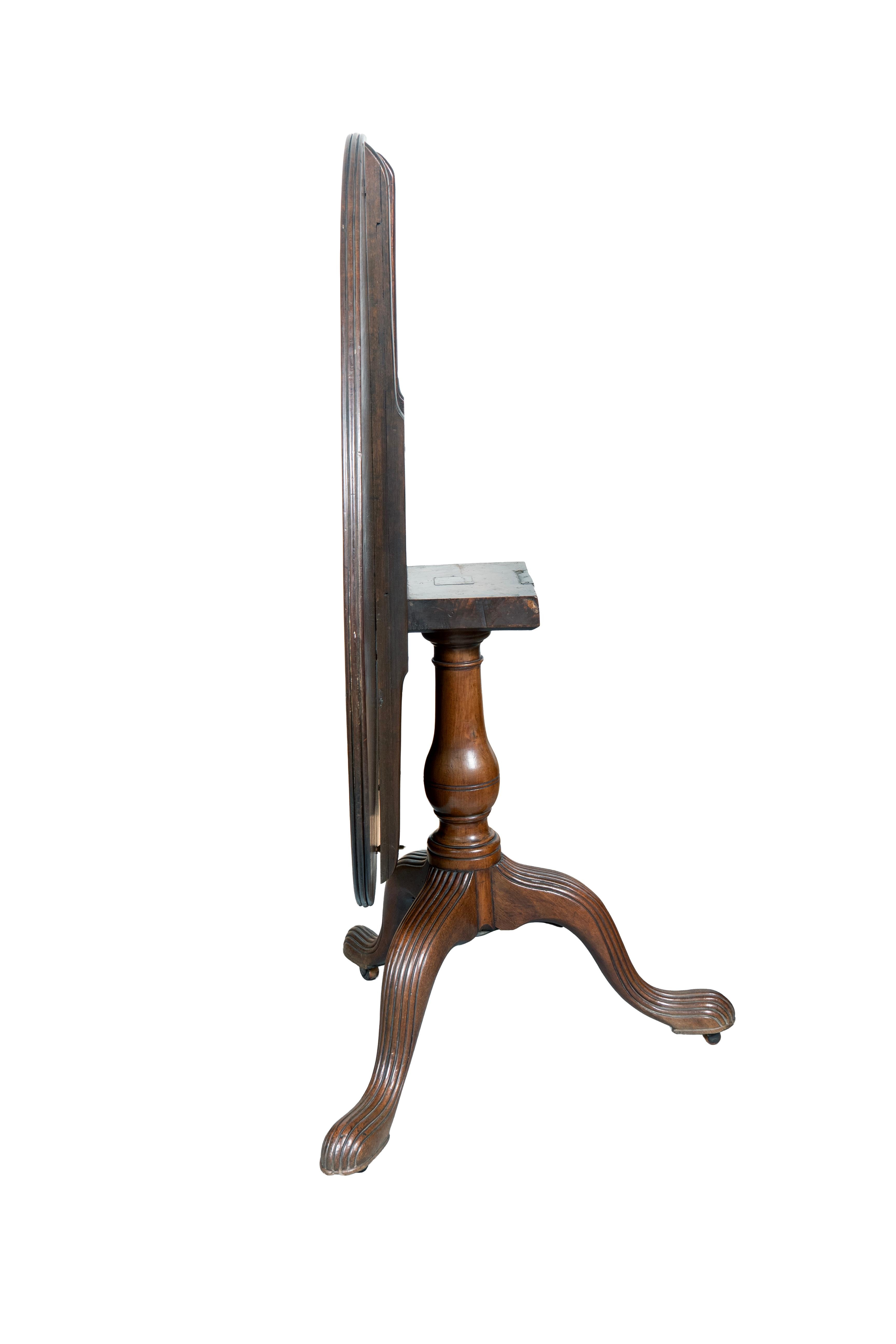 English George III Mahogany Tea Table For Sale