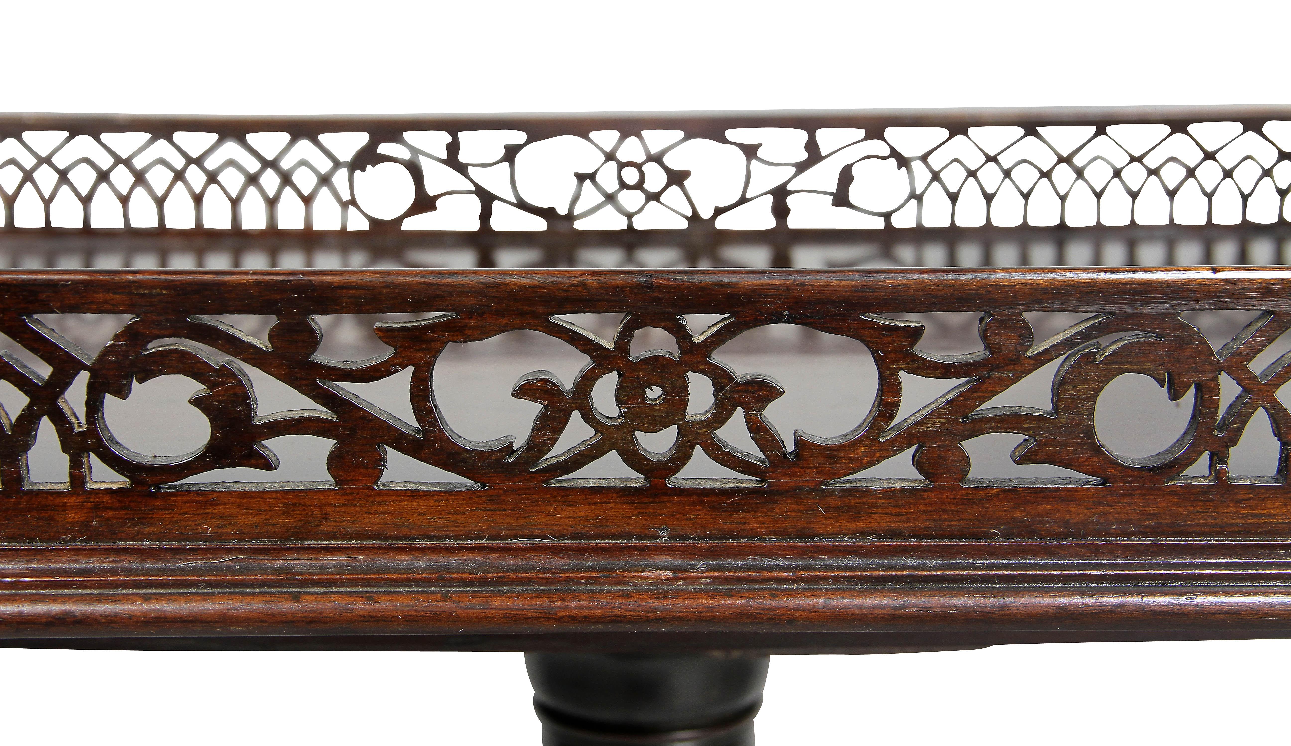 Late 18th Century George III Mahogany Tea Table