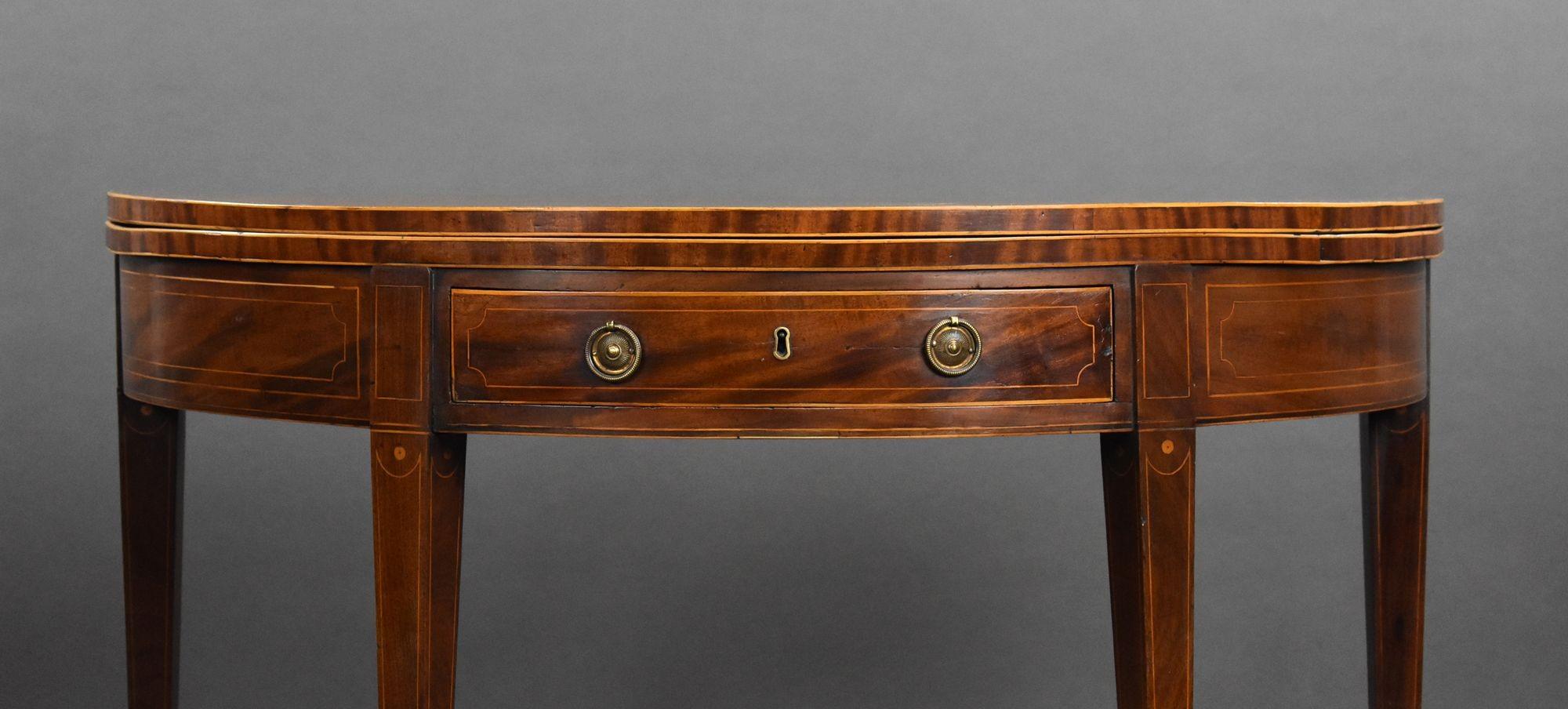 George III Mahogany Tea Table For Sale 1