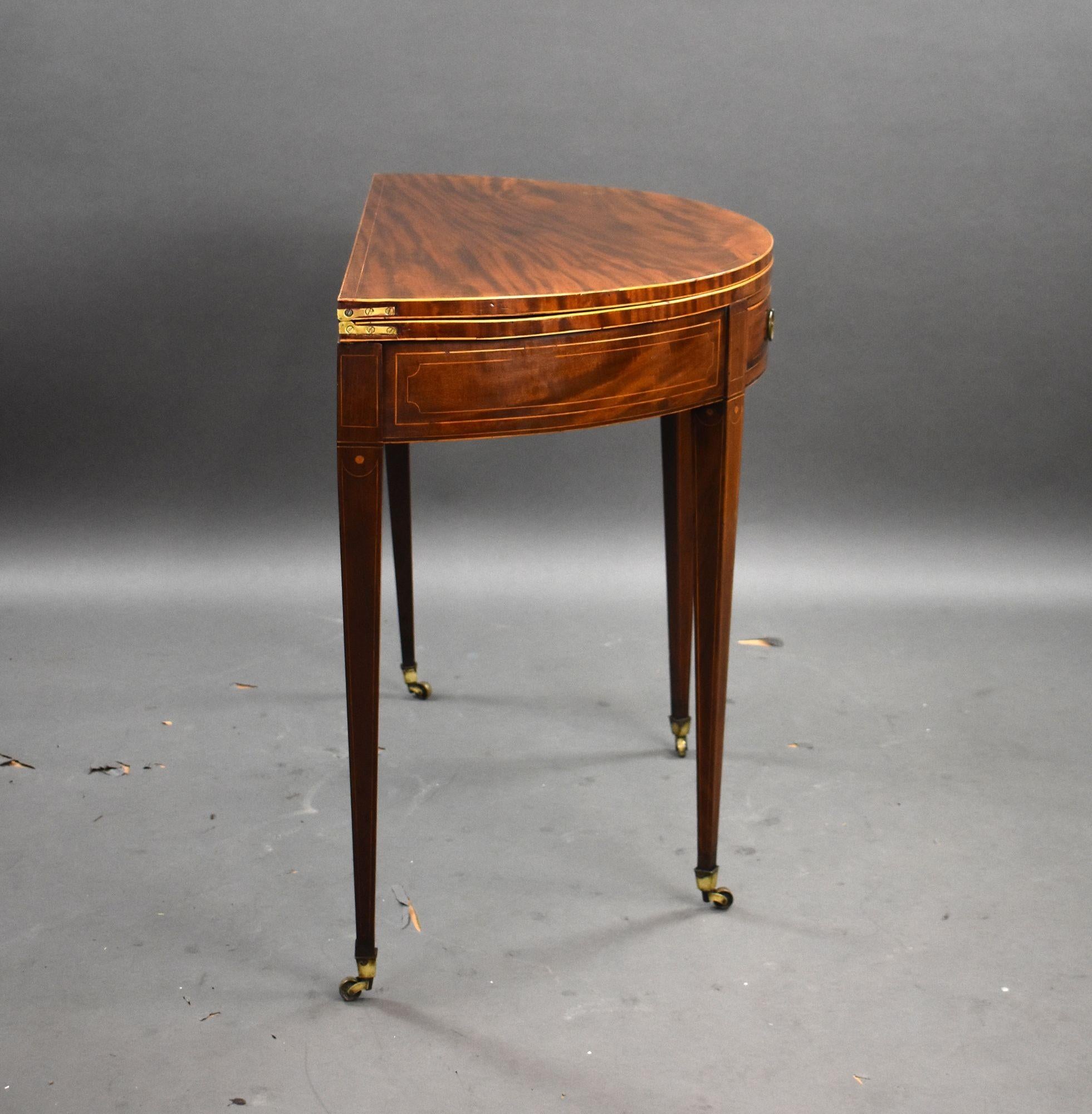 George III Mahogany Tea Table For Sale 2