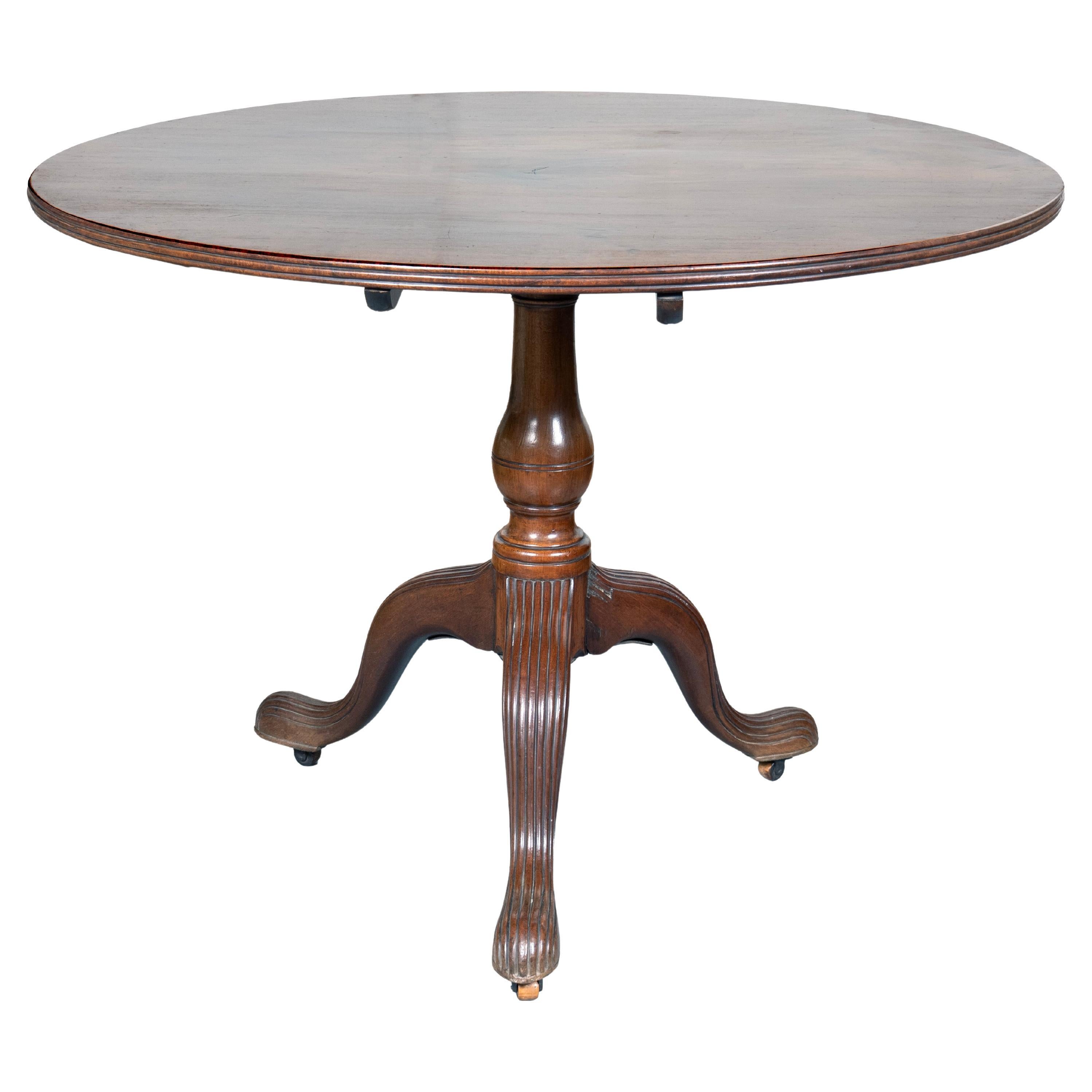 George III Mahogany Tea Table