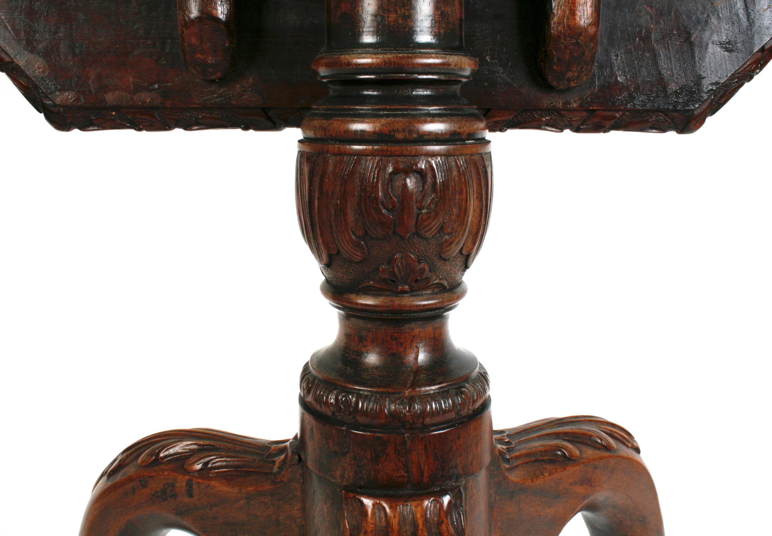 18th Century and Earlier George III Mahogany Tilt Top Table, circa 1760 For Sale