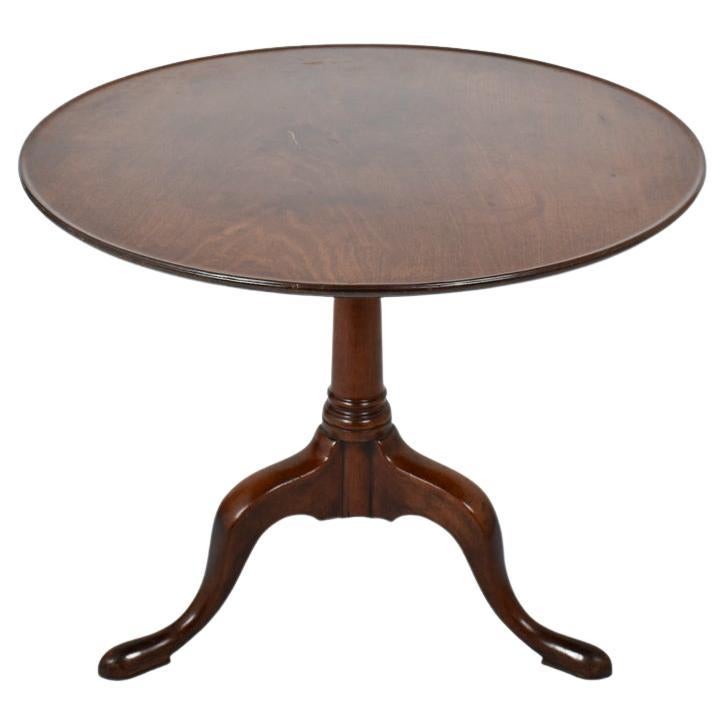 Table à plateau basculant en acajou de George III, vers 1780