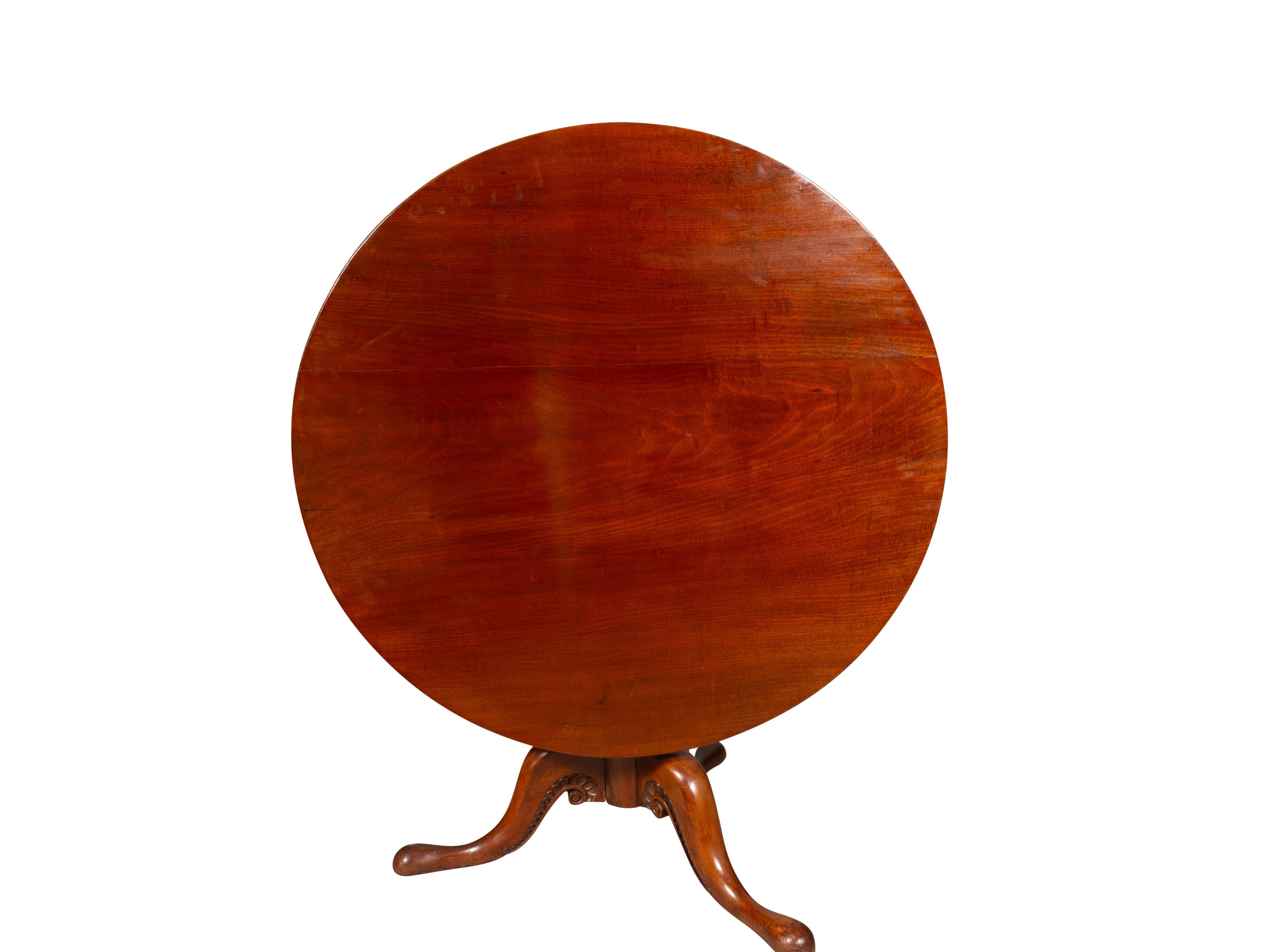 Mesa basculante de caoba Jorge III Caoba en venta