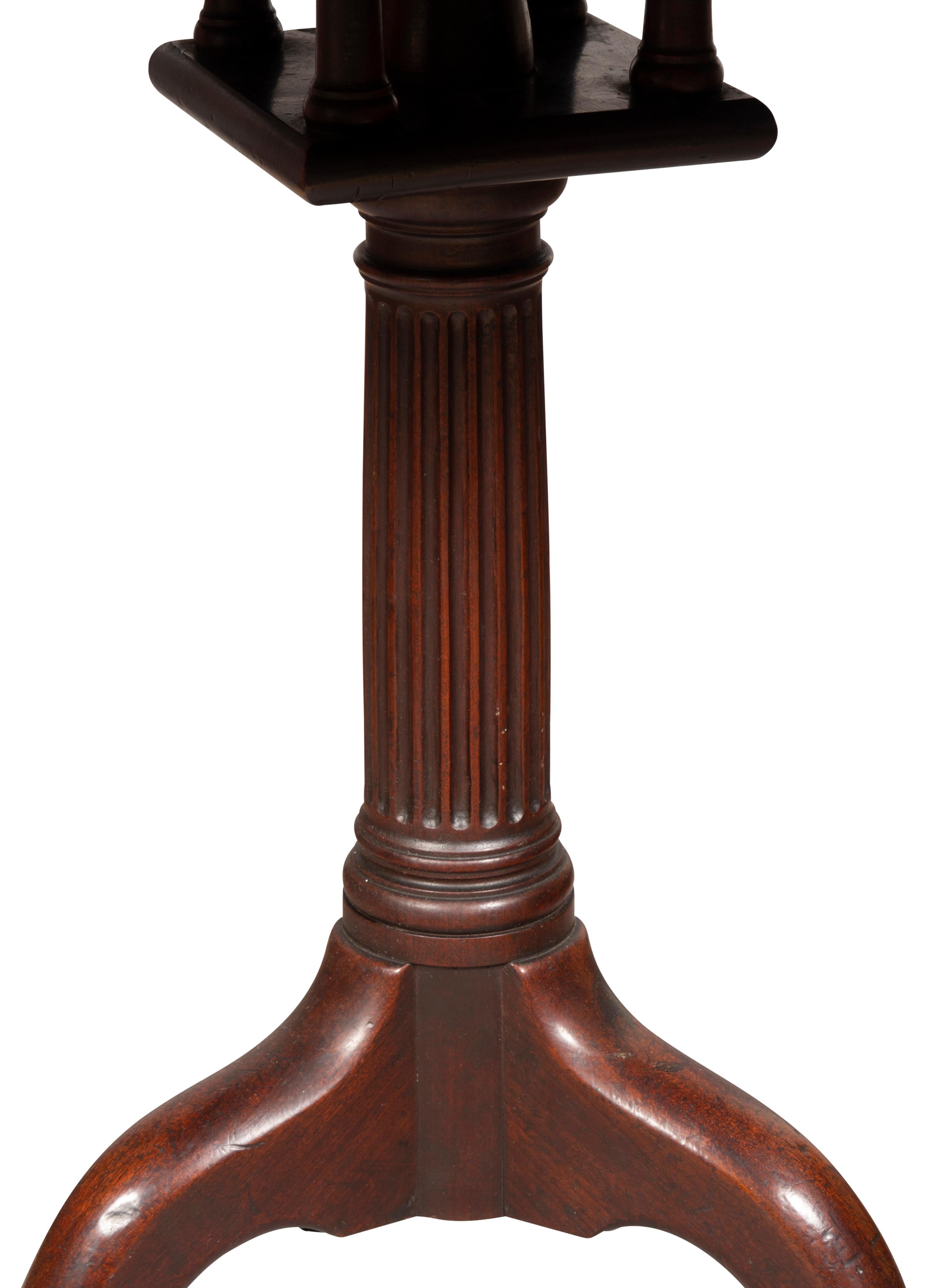 George III Mahogany Tilt Top Table For Sale 4