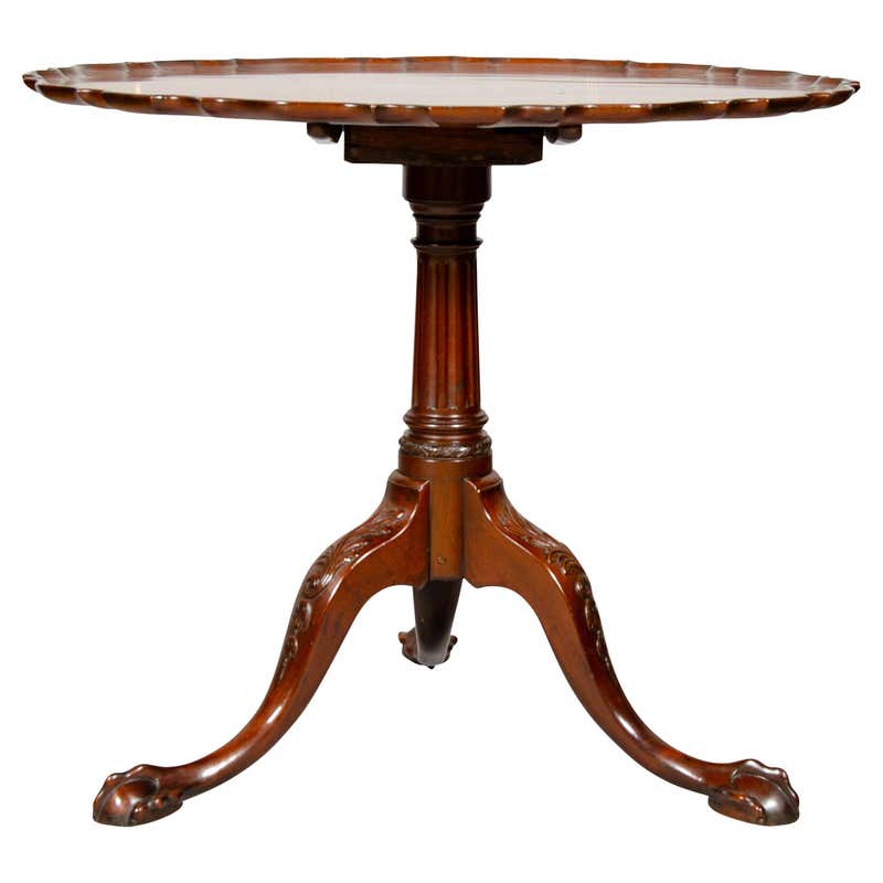 Rare George II Mahogany Tilt-Top Wine Table For Sale at 1stDibs | wine ...
