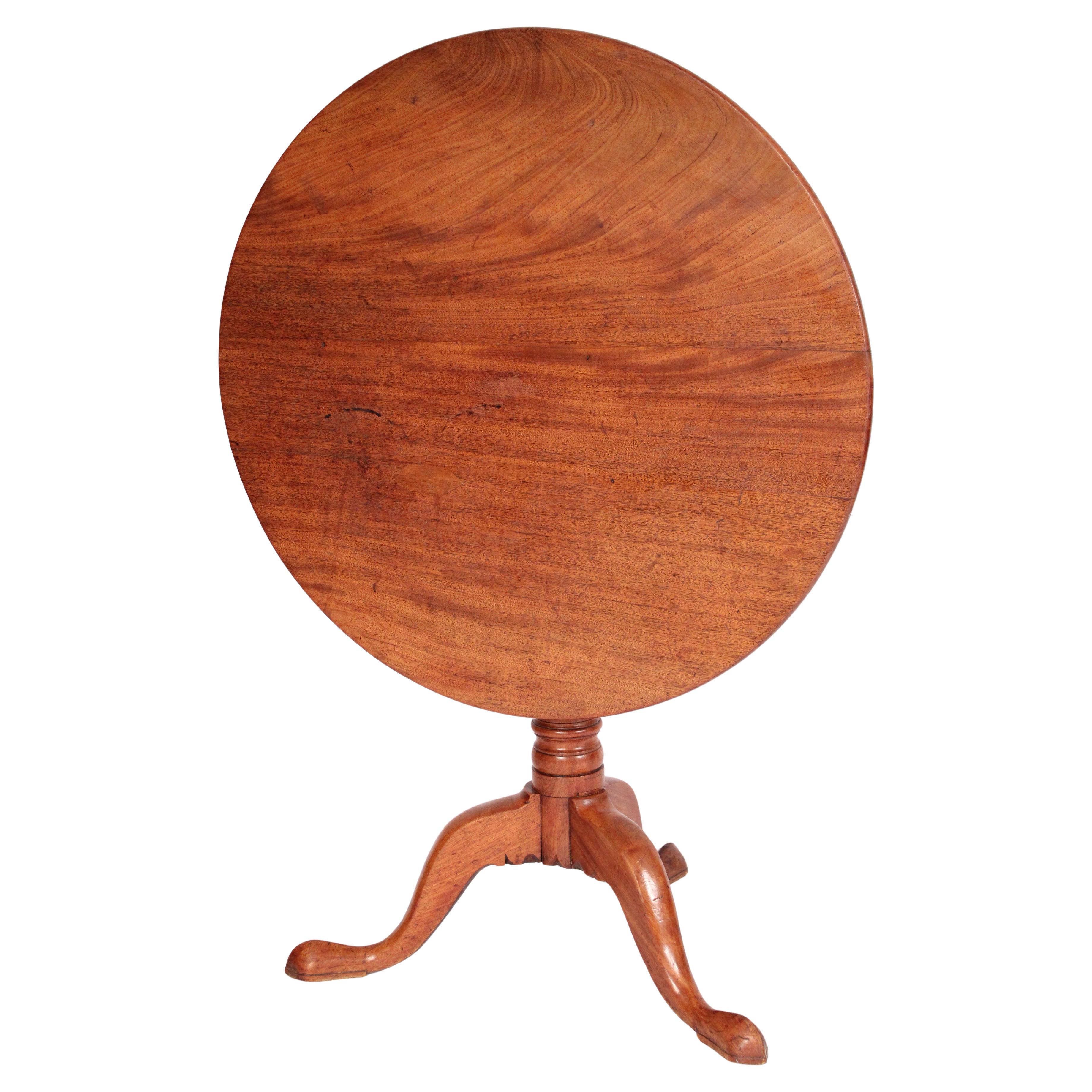 George III Mahogany Tilt Top Table
