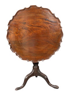George III Mahogany Tilt Top Tea Table