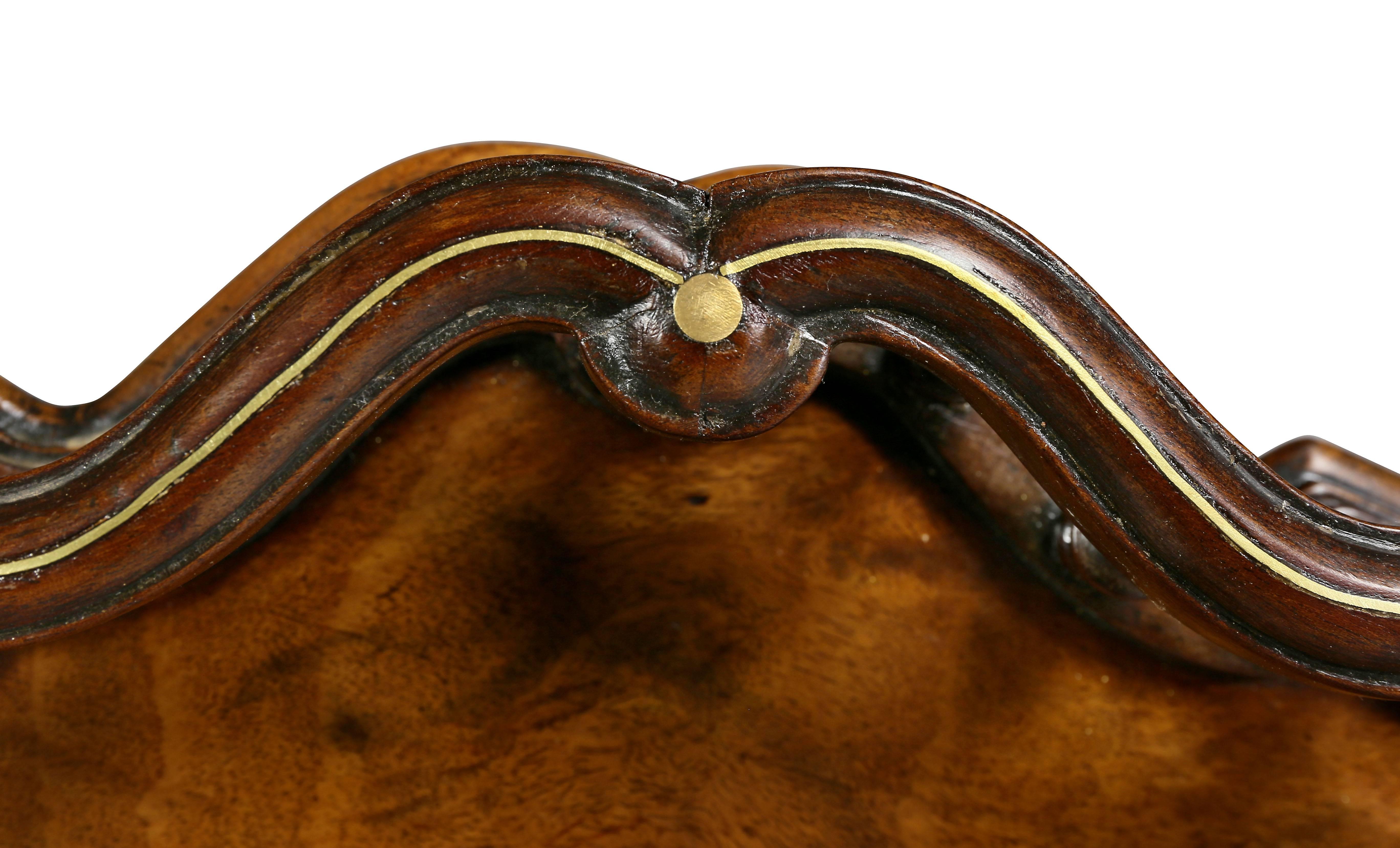 Teetisch mit Kachelplatte aus Mahagoni im Stil von Georg III. (Englisch) im Angebot