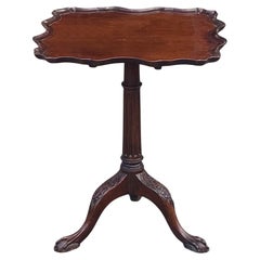 Mesa trípode basculante de caoba Jorge III