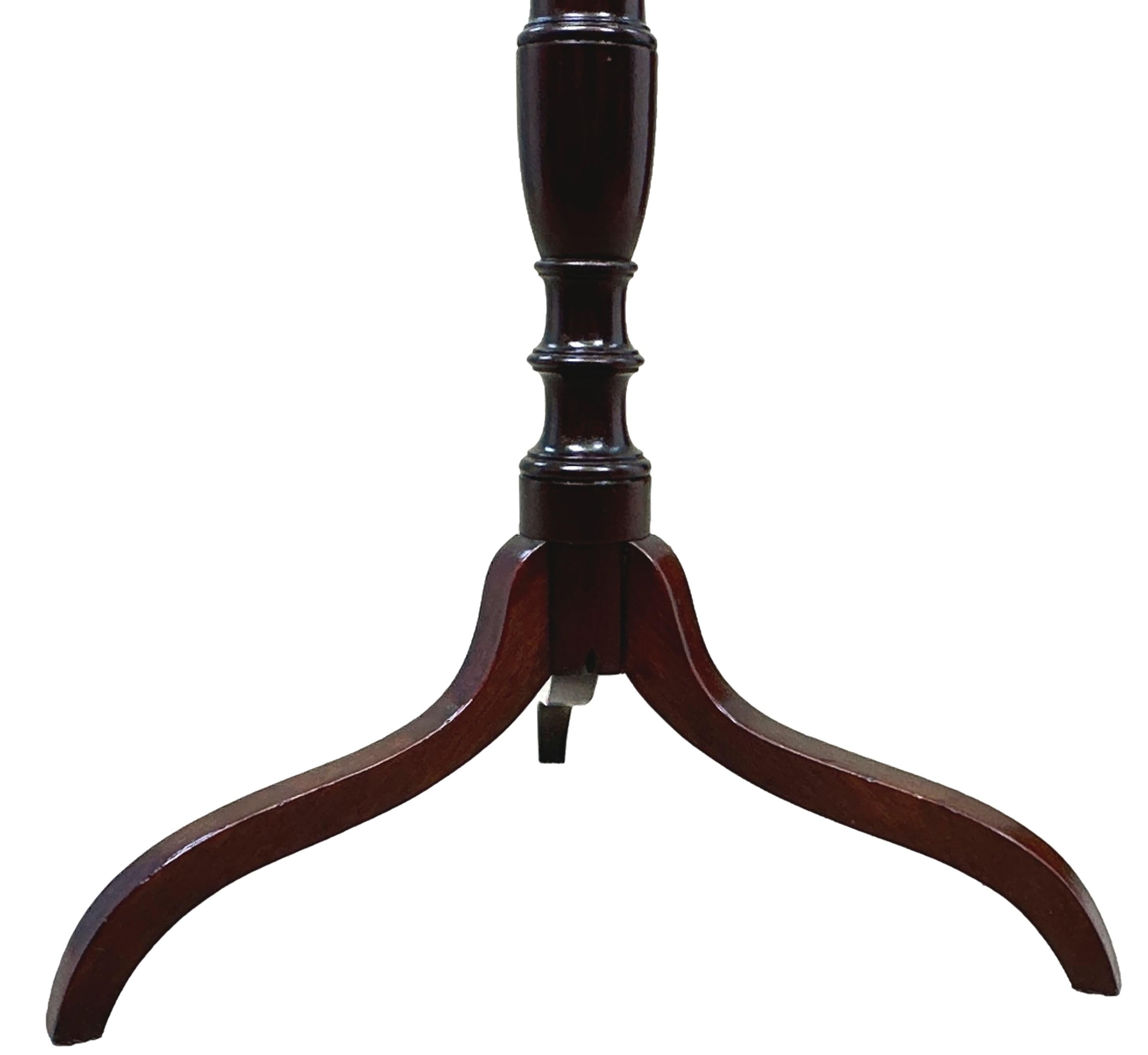 English George III Mahogany Torchere Candle Stand For Sale