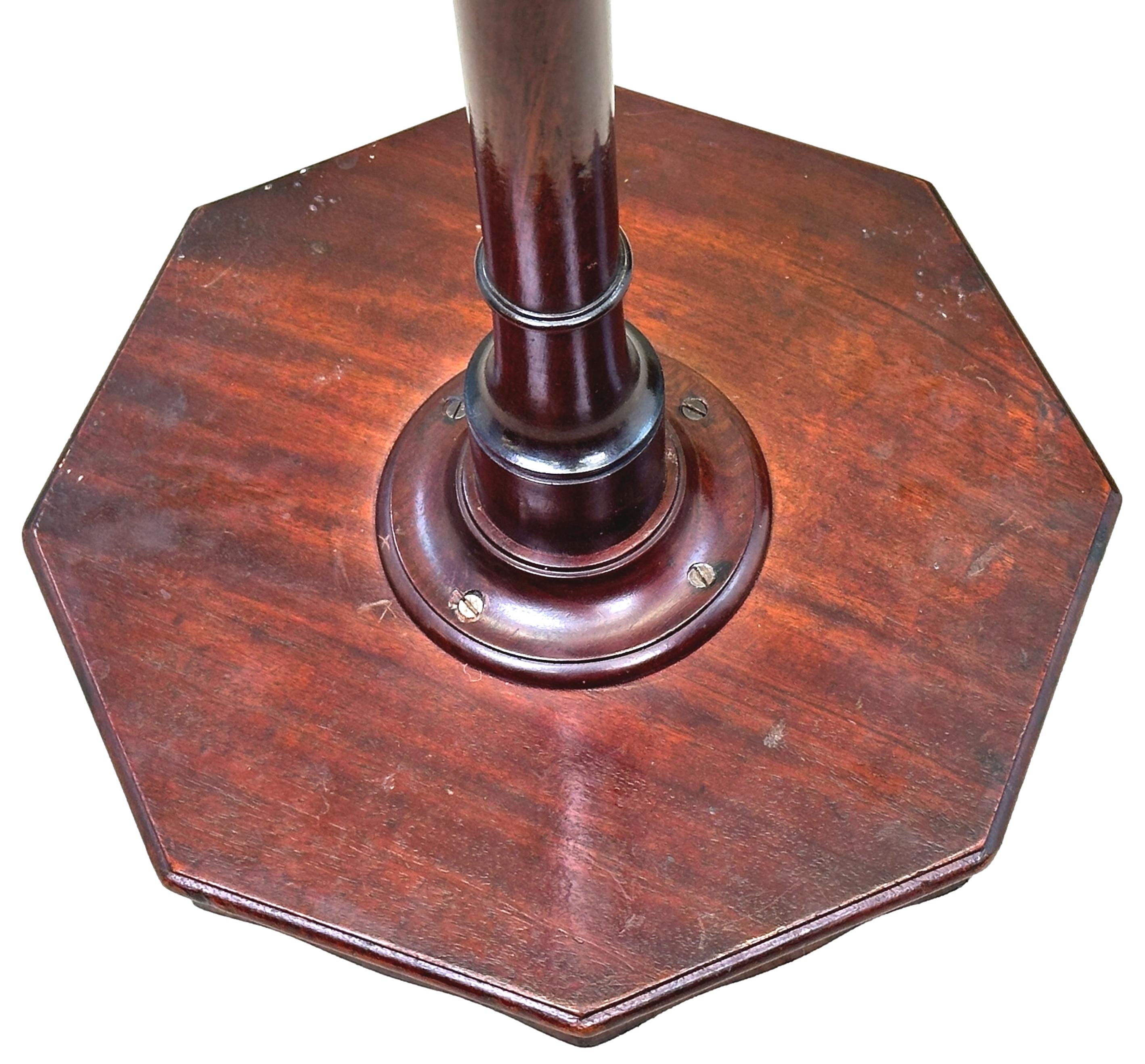 George III Mahogany Torchere Candle Stand For Sale 1