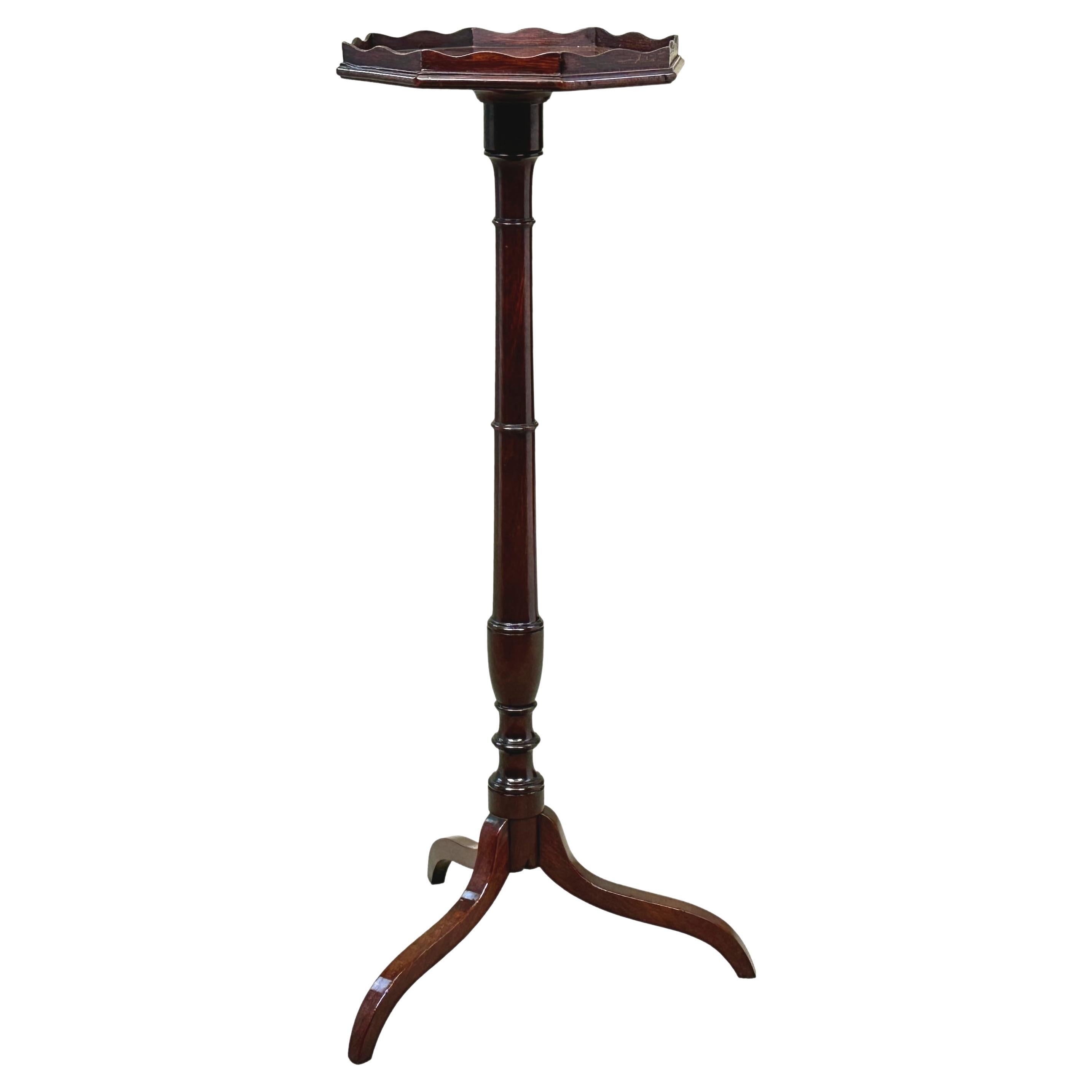George III Mahogany Torchere Candle Stand For Sale