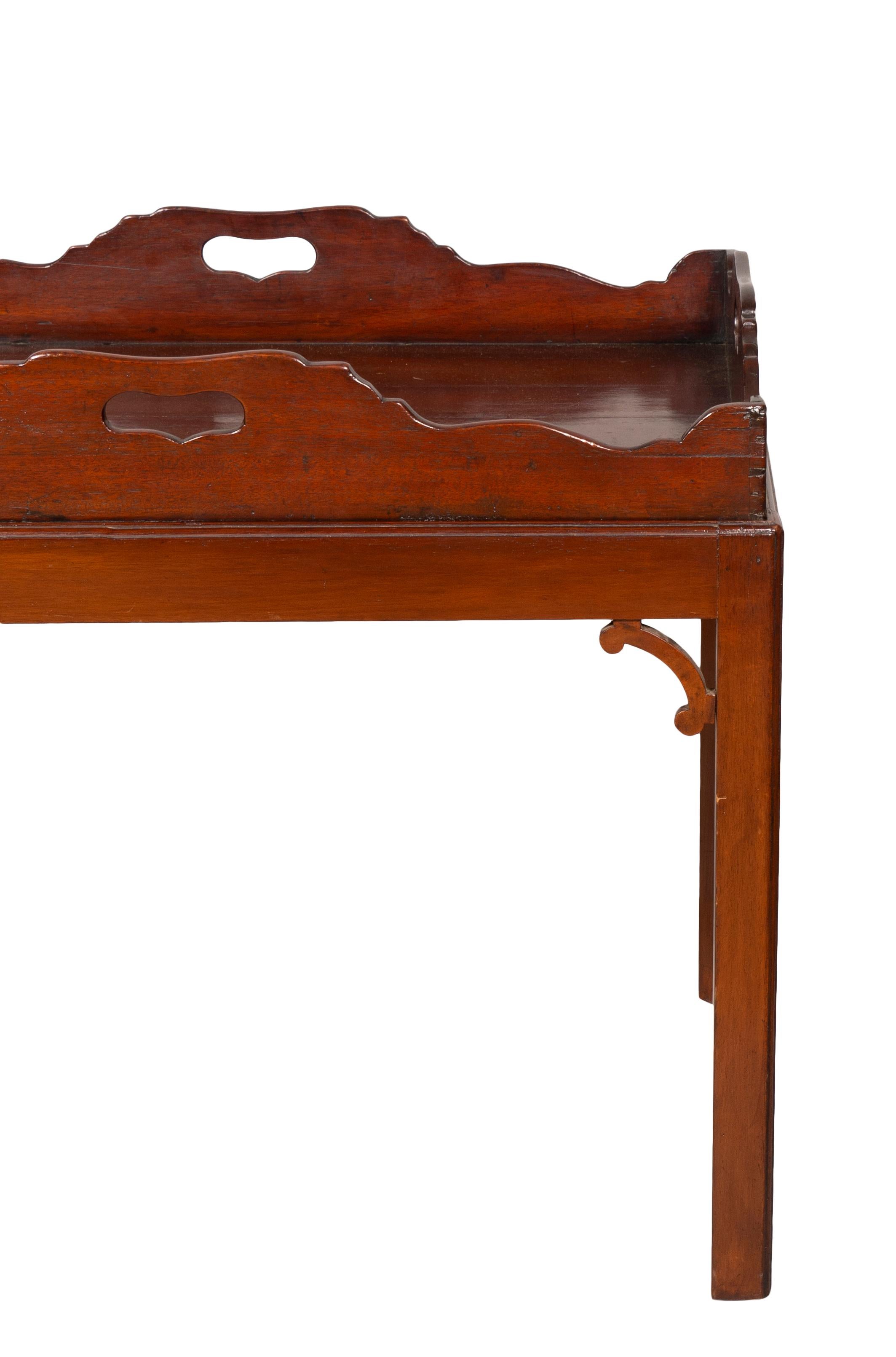 George III Mahogany Tray Table For Sale 4